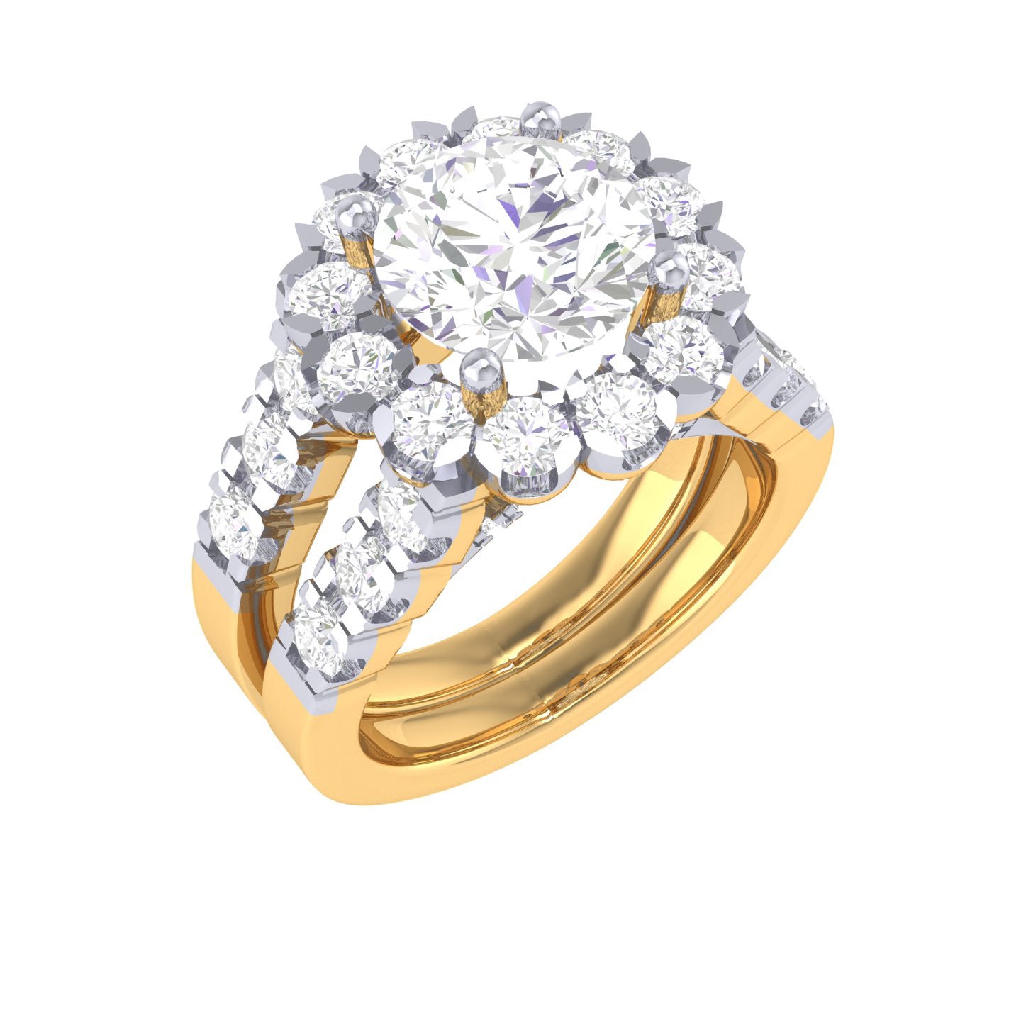 Yellow Gold Plated Sterling Silver Ring