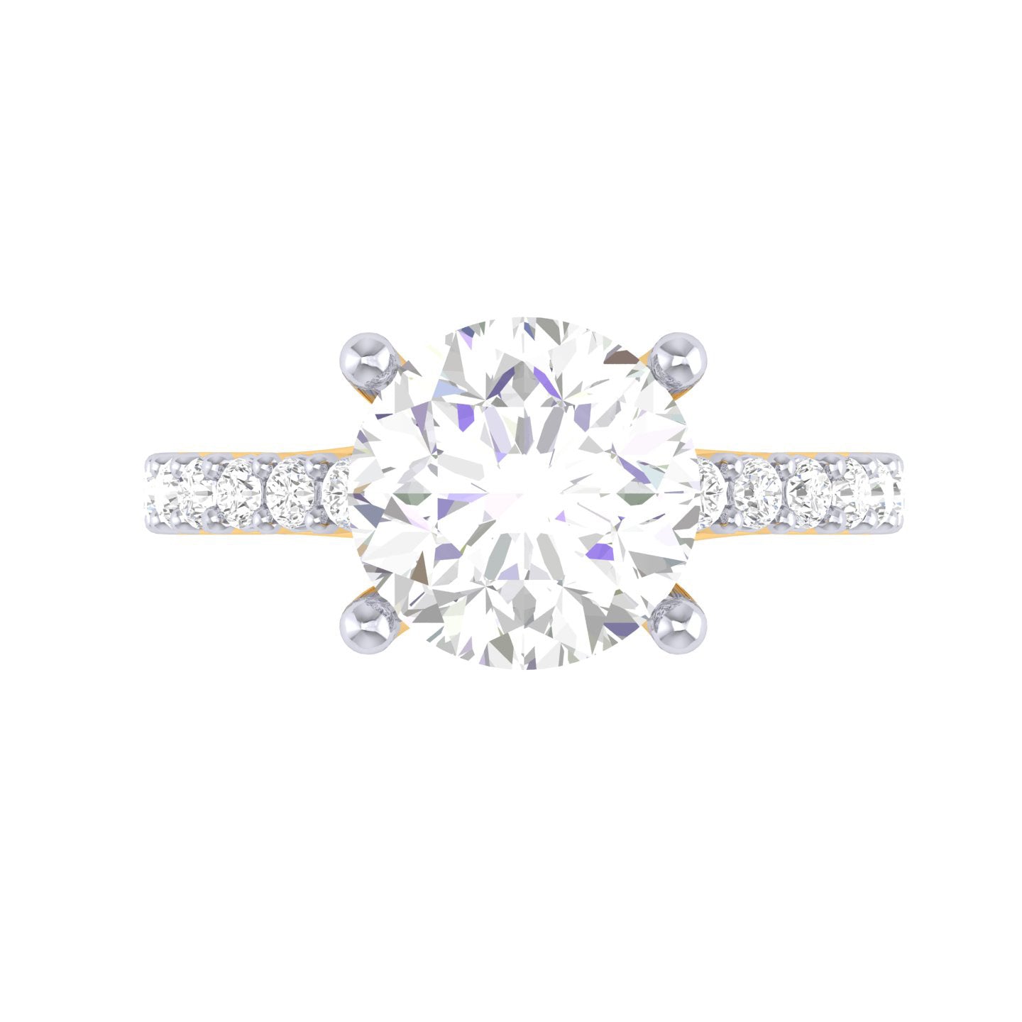 Yellow Gold Plated Sterling Silver Ring