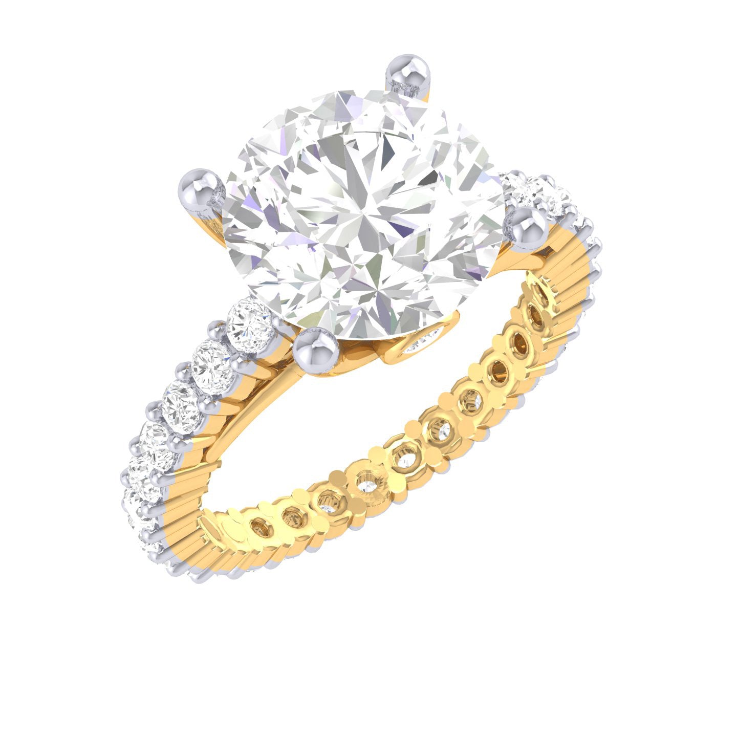 Yellow Gold Plated Sterling Silver Ring