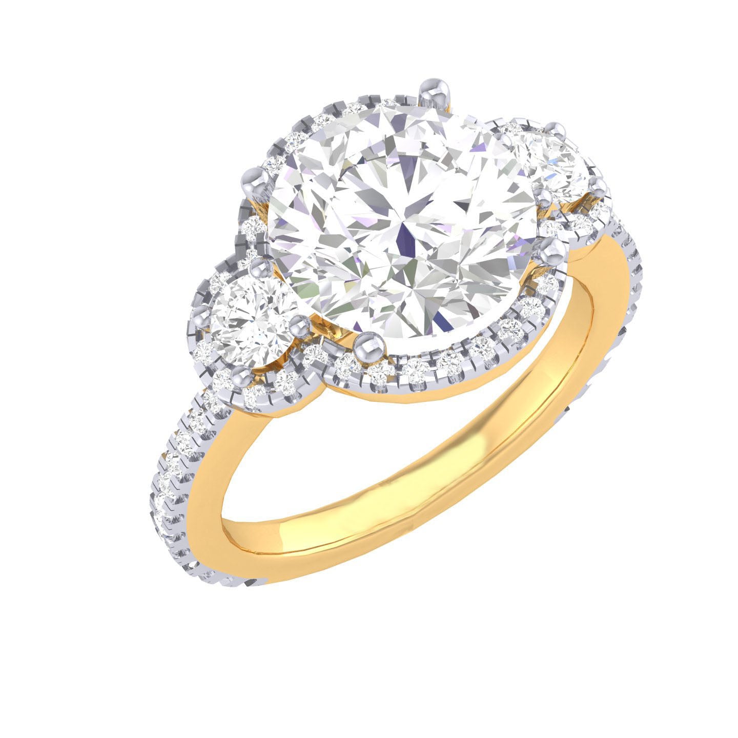 Yellow Gold Plated Sterling Silver Ring