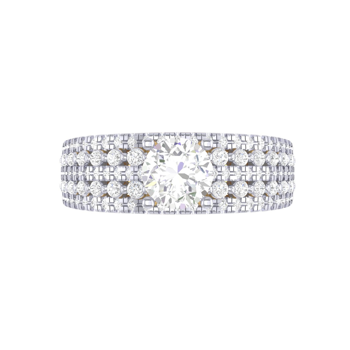 Yellow Gold Plated Sterling Silver Ring