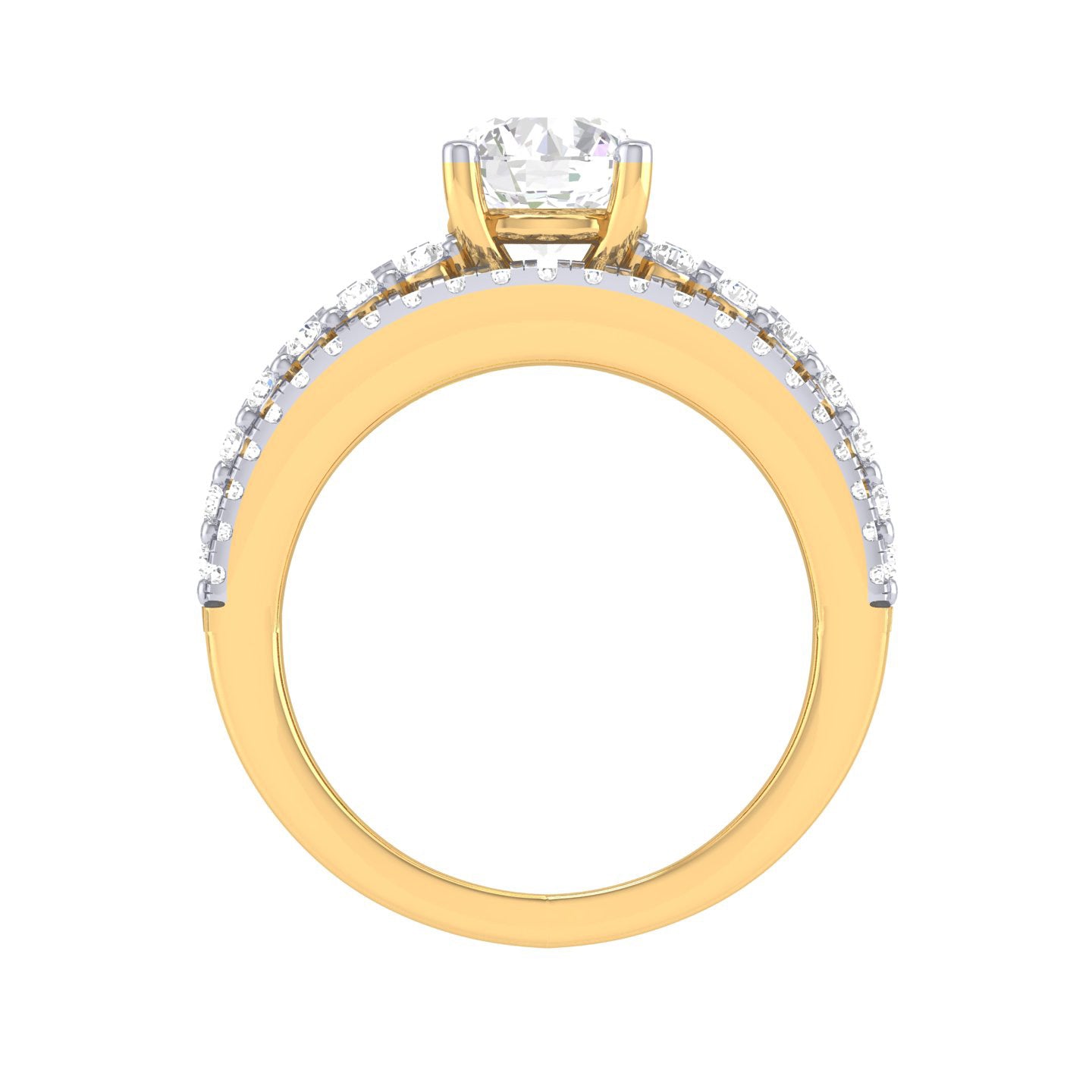 Yellow Gold Plated Sterling Silver Ring