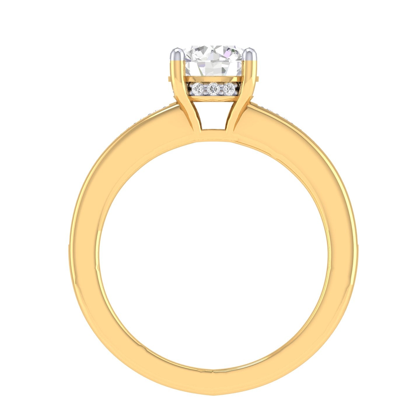 Yellow Gold Plated Sterling Silver Ring