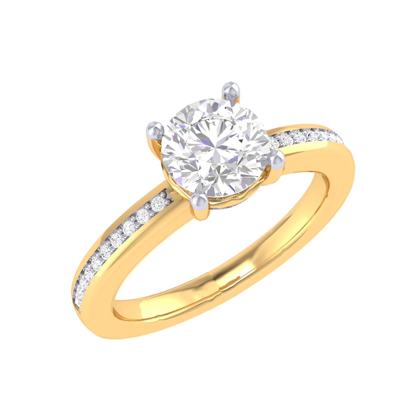 Yellow Gold Plated Sterling Silver Ring