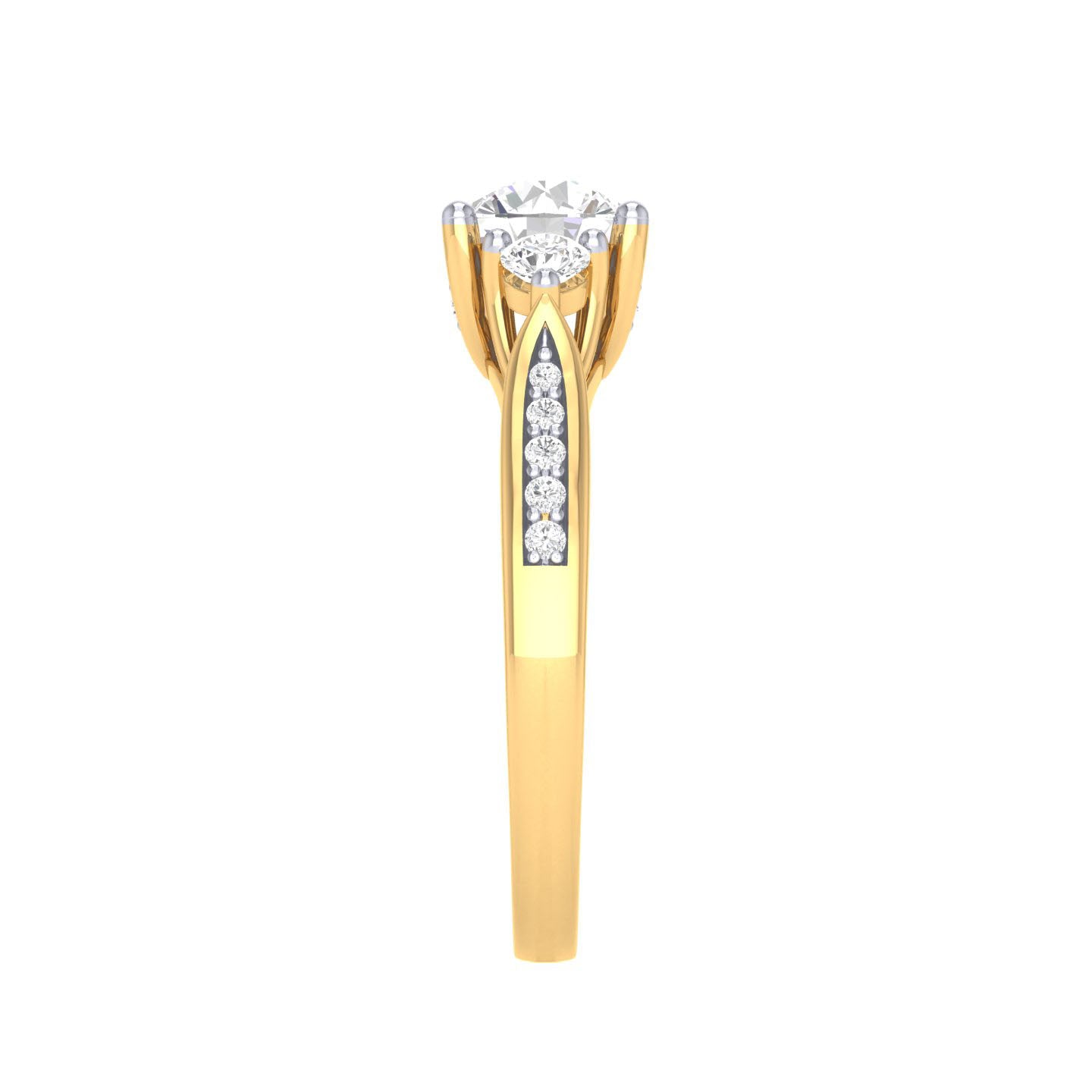 Yellow Gold Plated Sterling Silver Ring