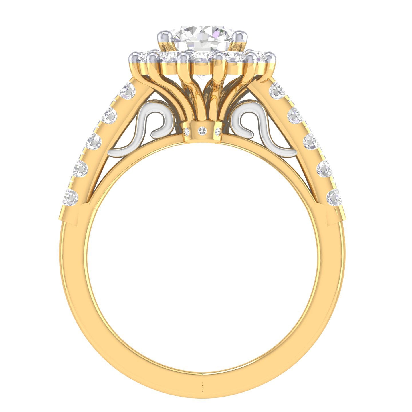 Yellow Gold Plated Sterling Silver Ring