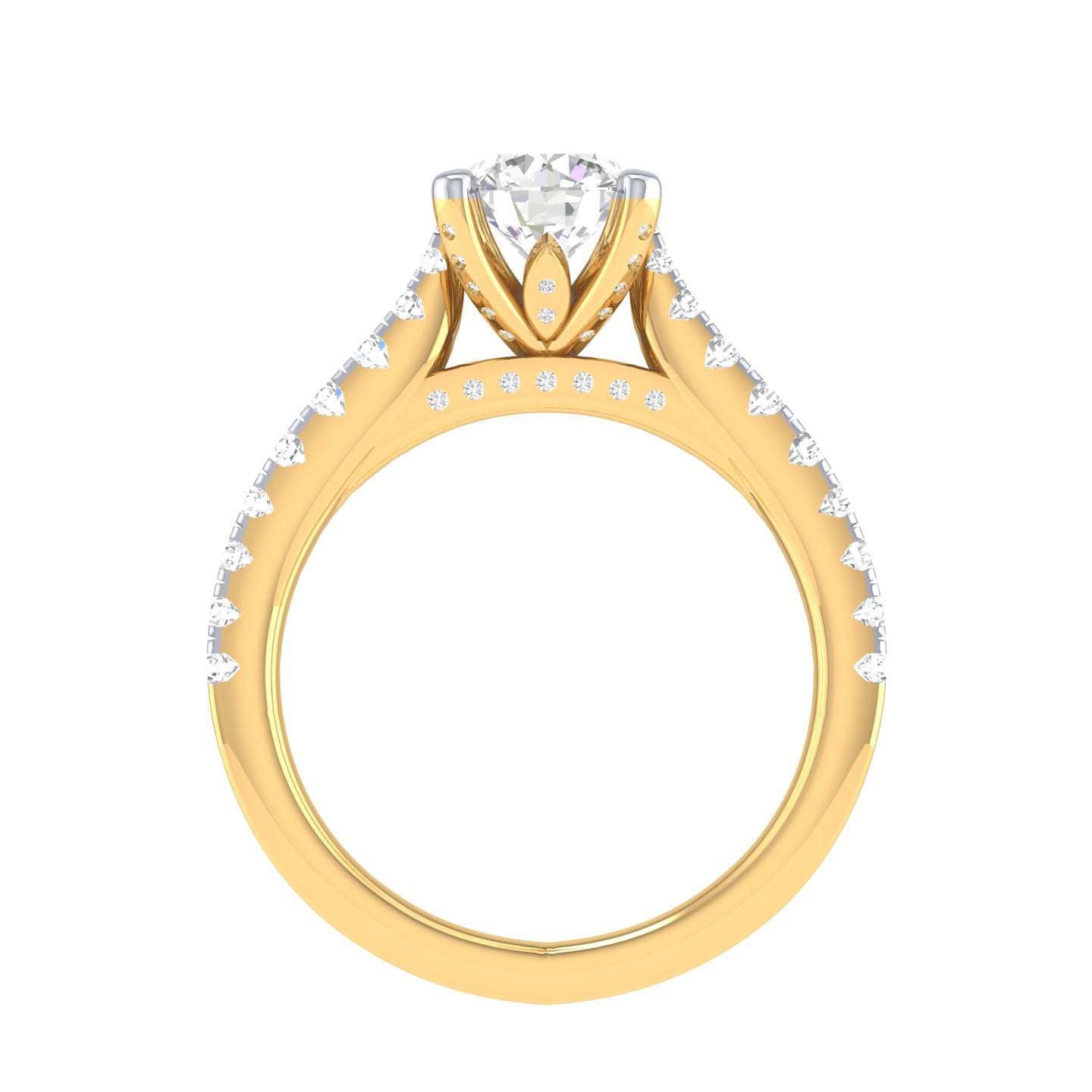 Yellow Gold Plated Sterling Silver Ring