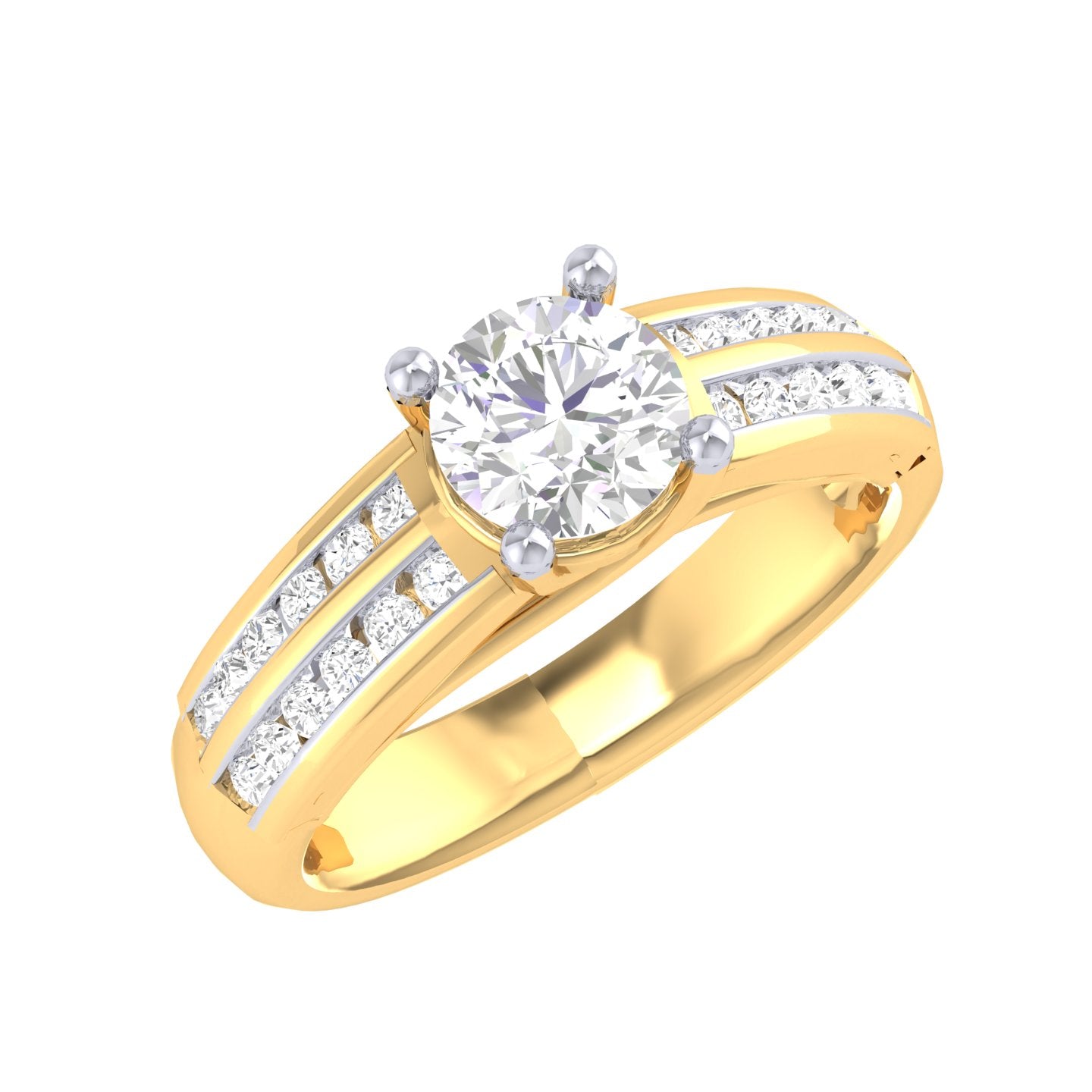 Yellow Gold Plated Sterling Silver Ring