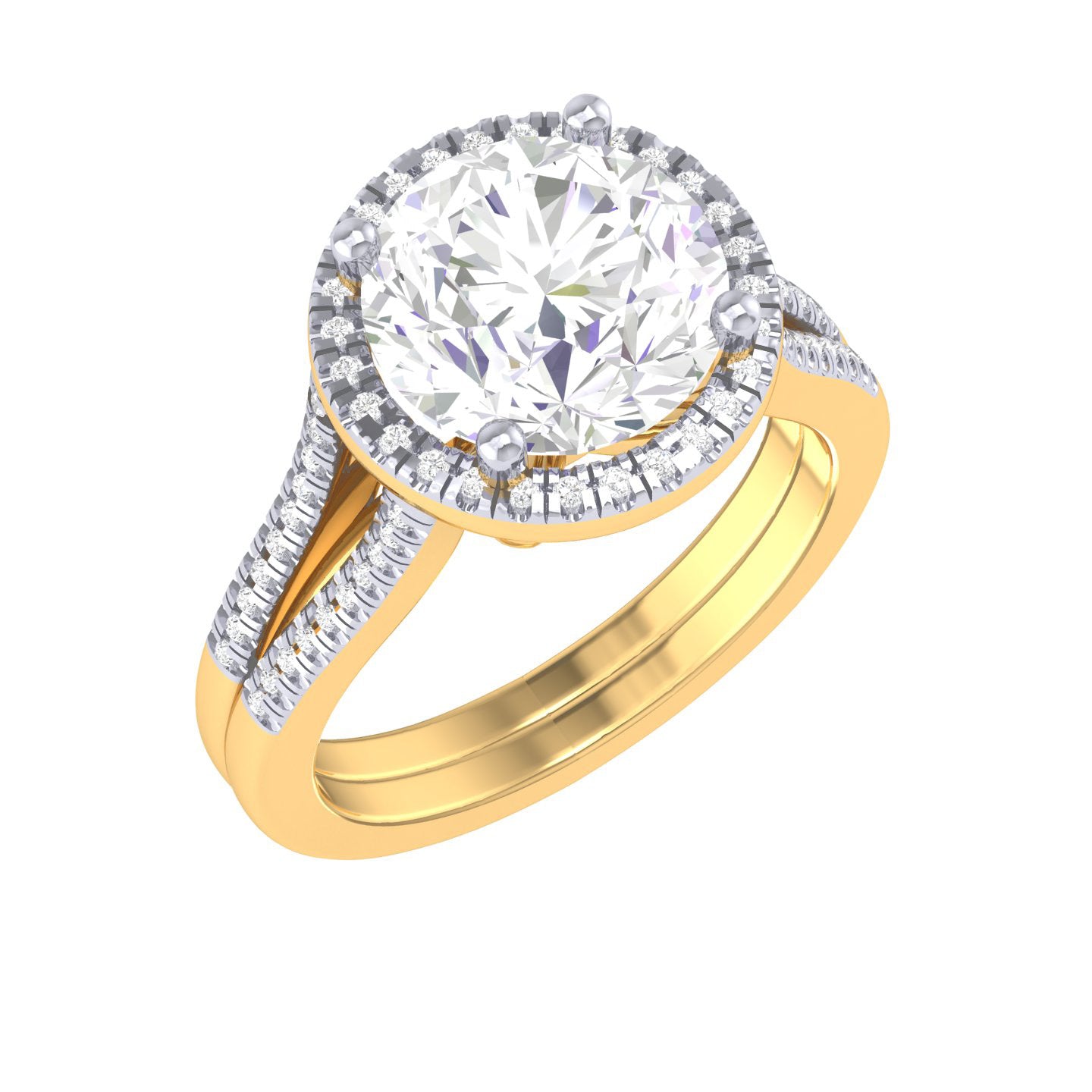 Yellow Gold Plated Sterling Silver Ring