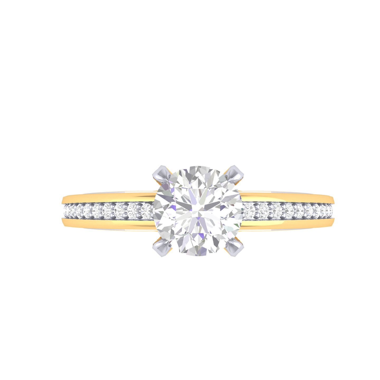 Yellow Gold Plated Sterling Silver Ring