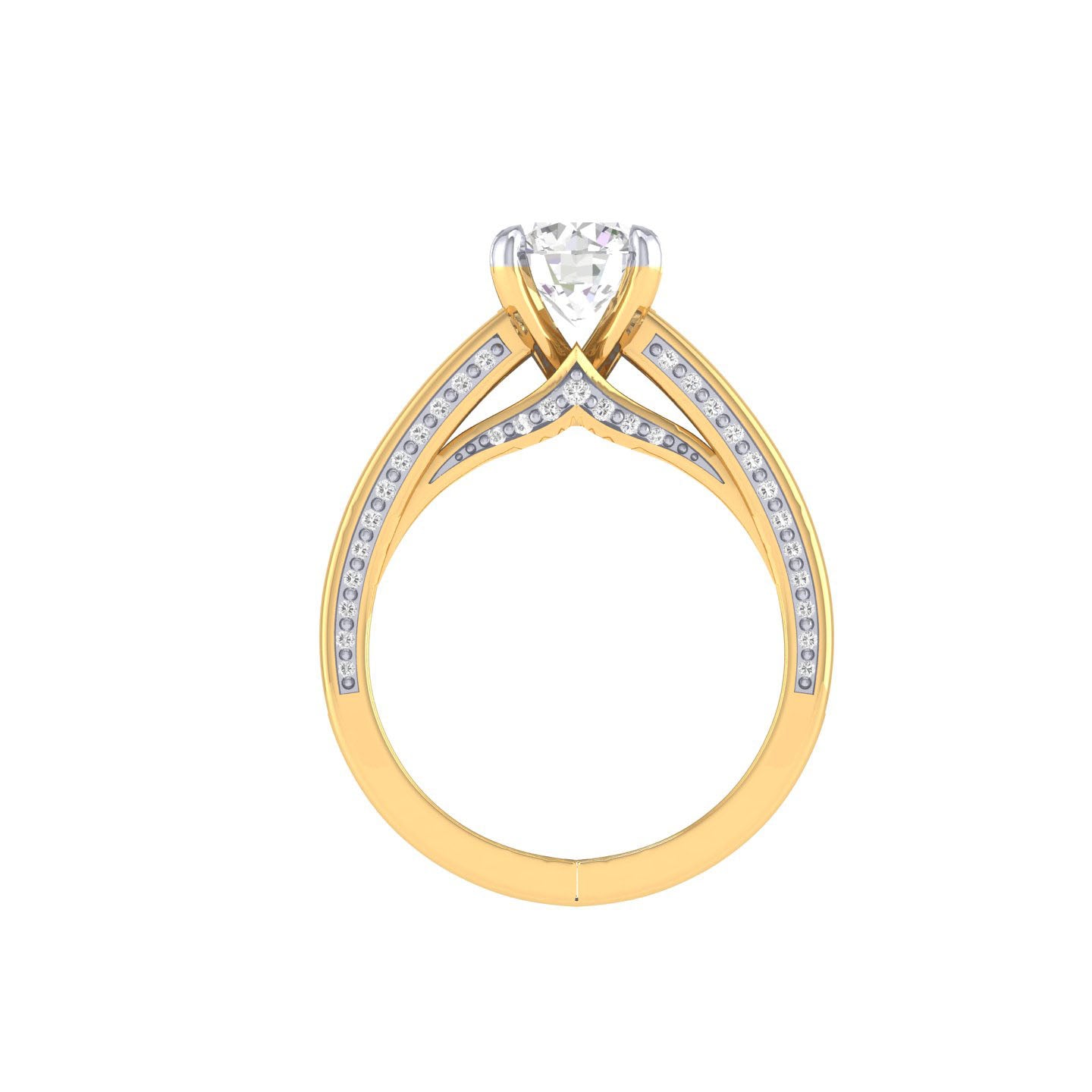 Yellow Gold Plated Sterling Silver Ring