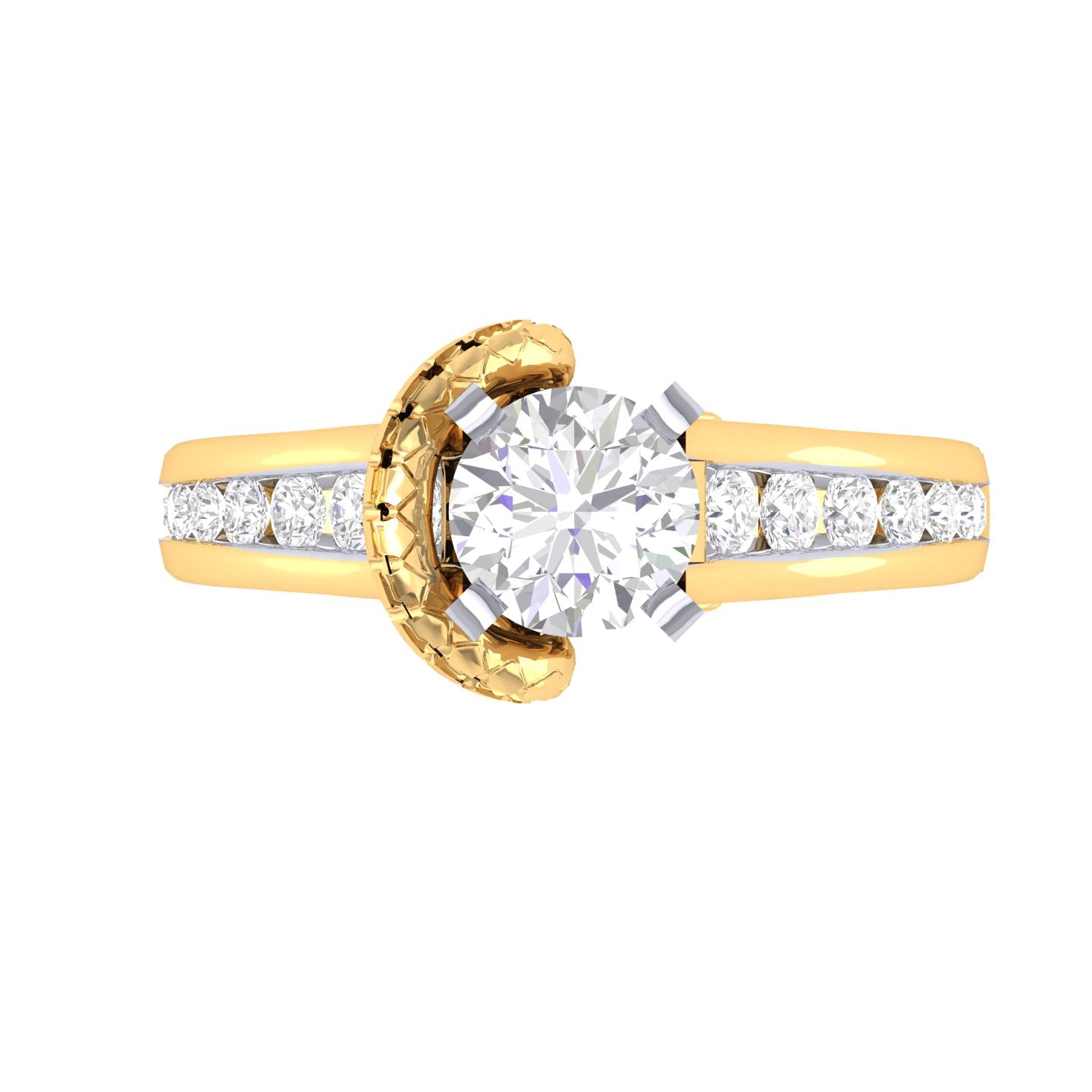Yellow Gold Plated Sterling Silver Ring