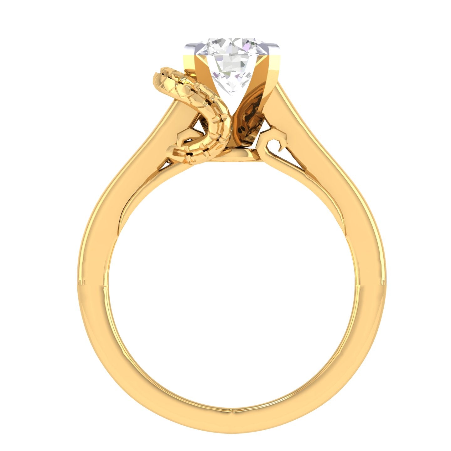 Yellow Gold Plated Sterling Silver Ring