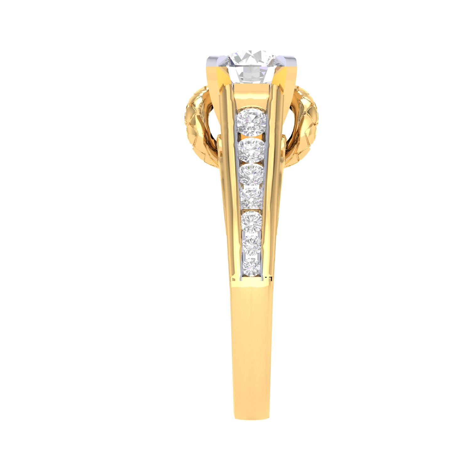 Yellow Gold Plated Sterling Silver Ring