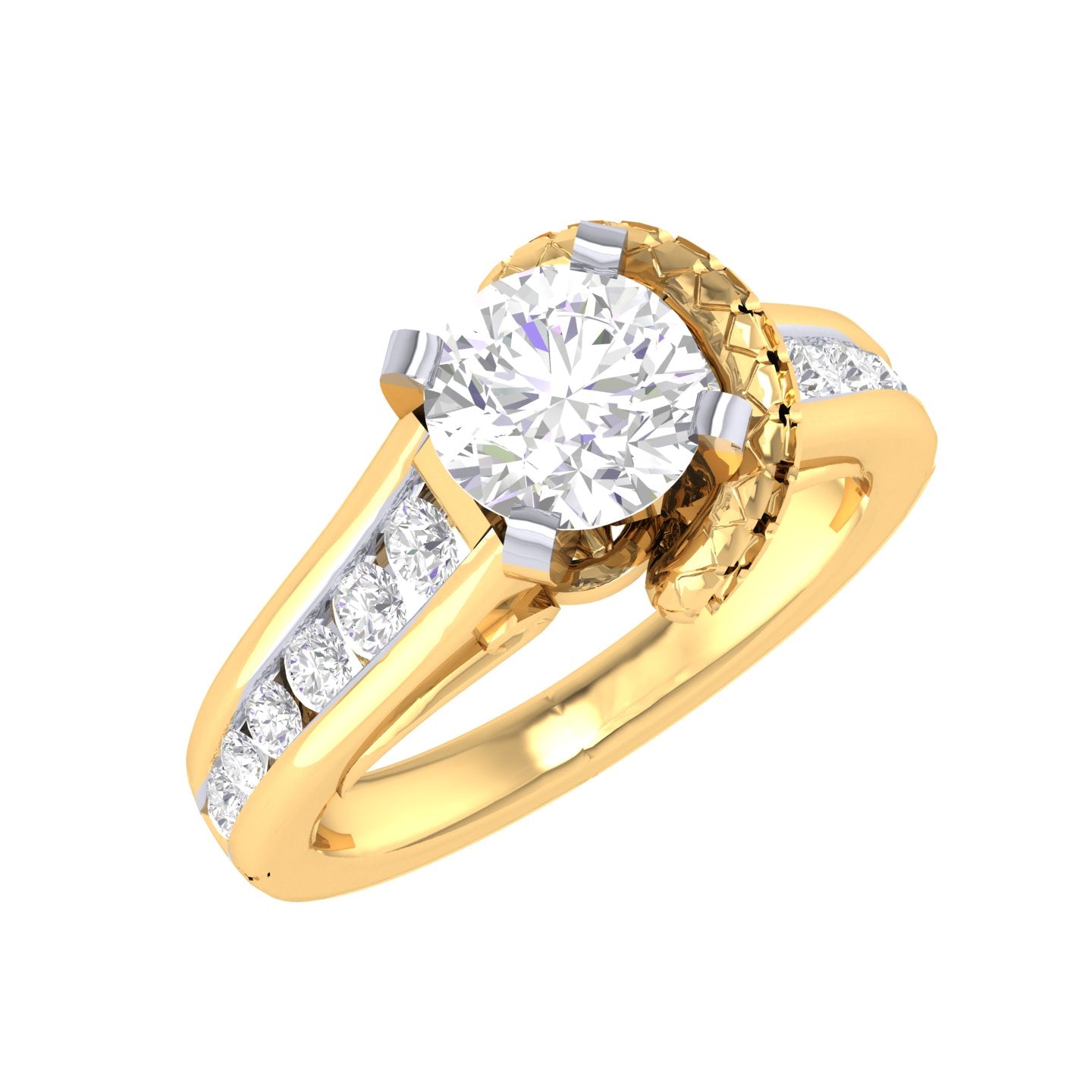 Yellow Gold Plated Sterling Silver Ring