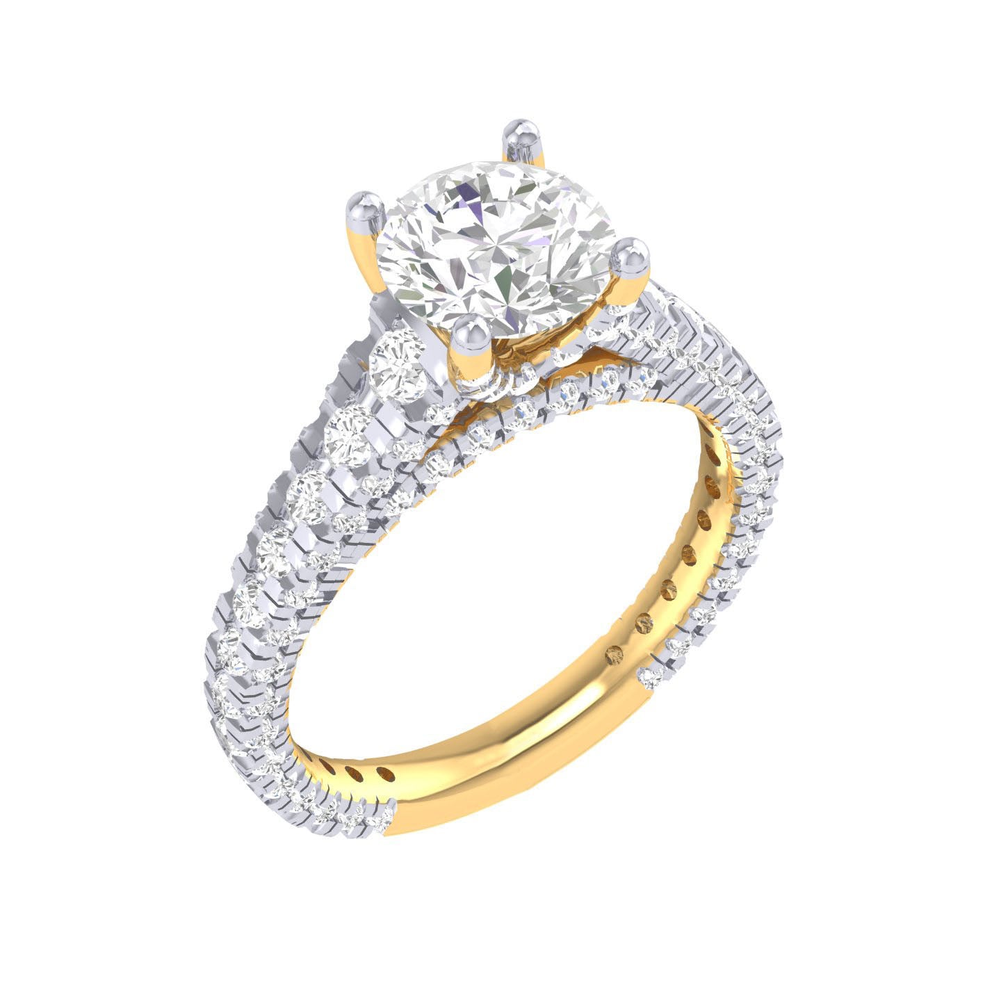 Yellow Gold Plated Sterling Silver Ring