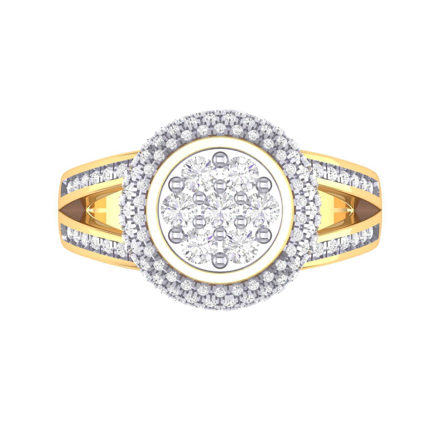 Yellow Gold Plated Sterling Silver Ring