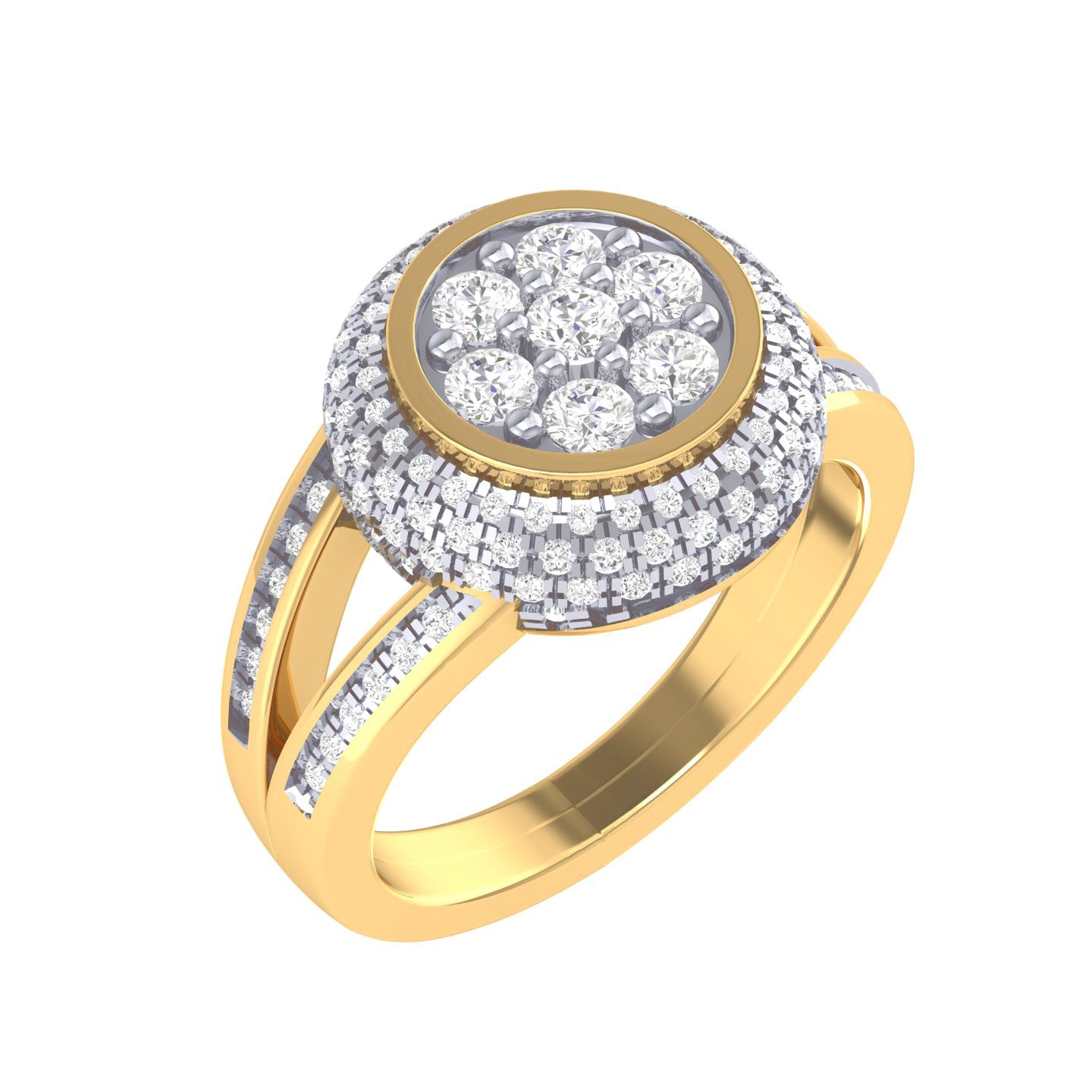 Yellow Gold Plated Sterling Silver Ring