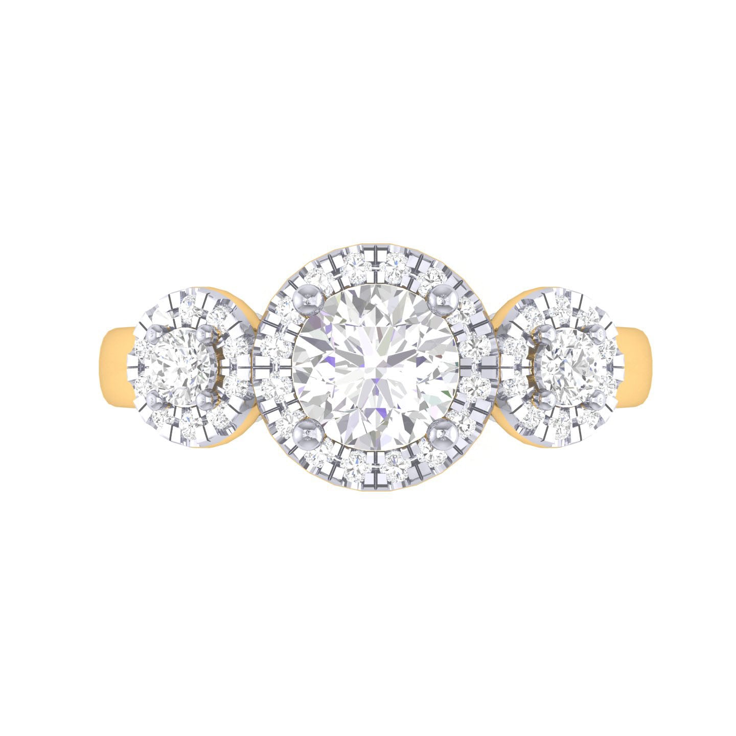 Yellow Gold Plated Sterling Silver Ring