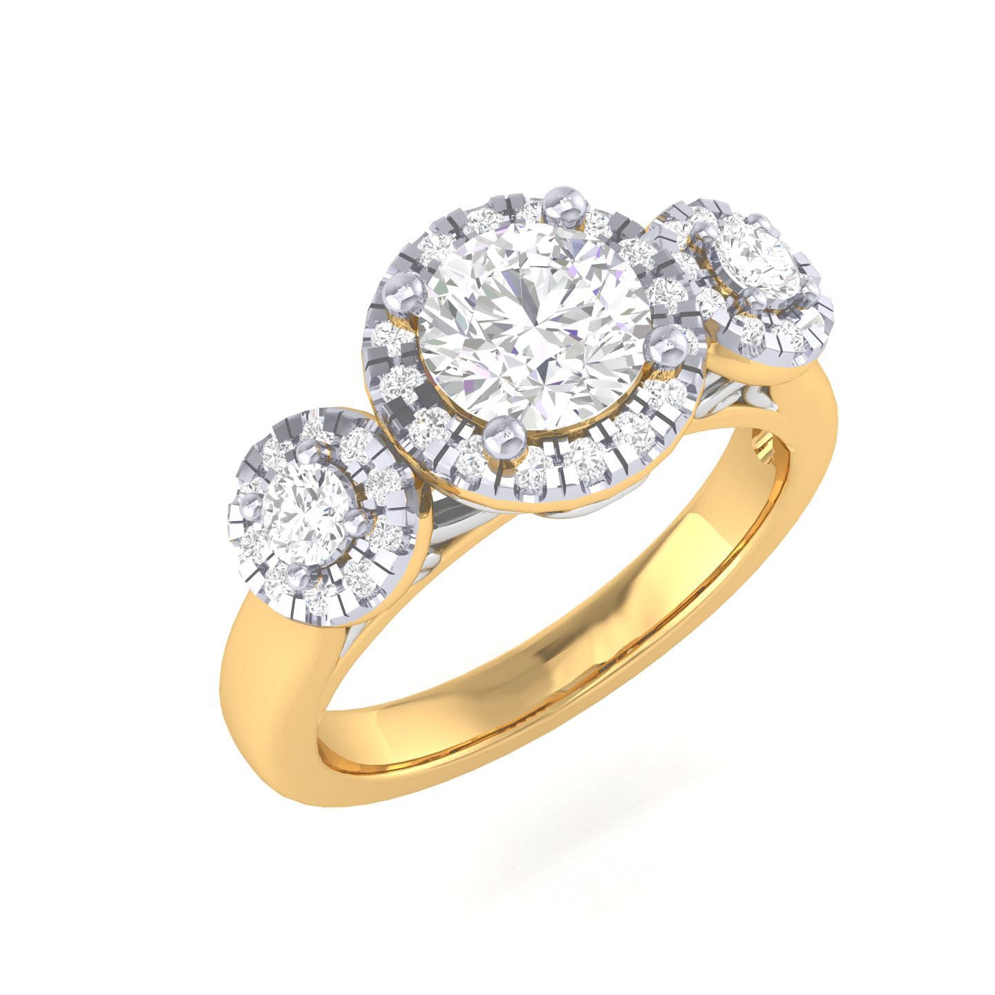 Yellow Gold Plated Sterling Silver Ring