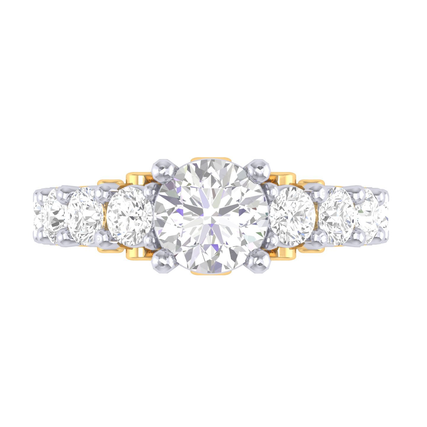 Yellow Gold Plated Sterling Silver Ring