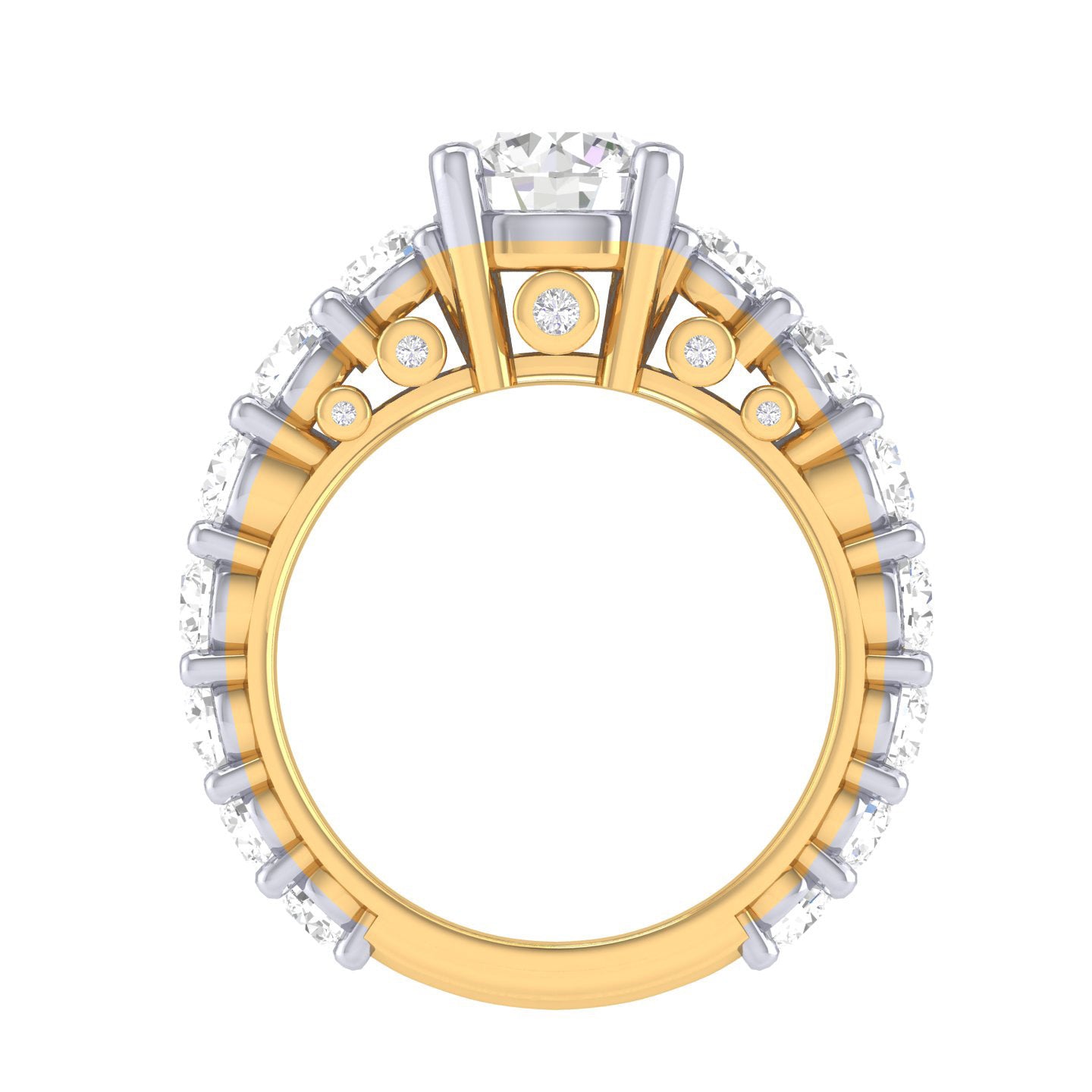 Yellow Gold Plated Sterling Silver Ring