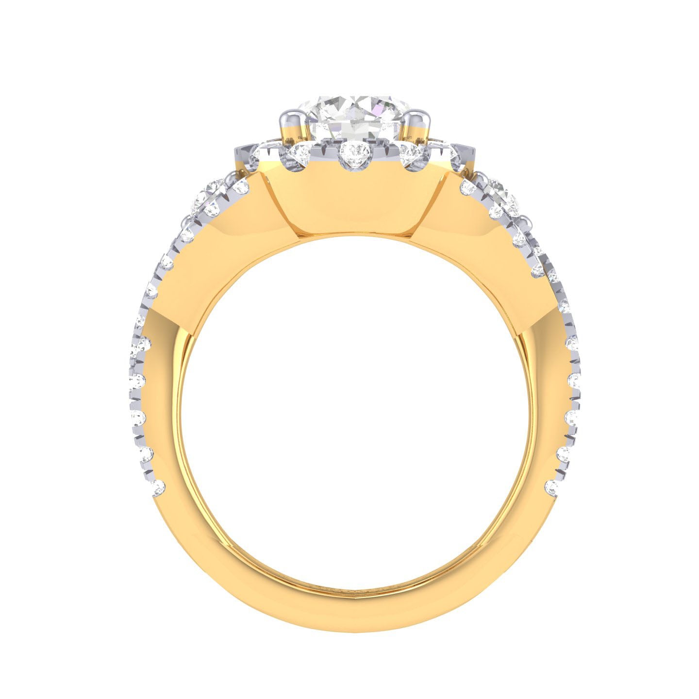 Yellow Gold Plated Sterling Silver Ring