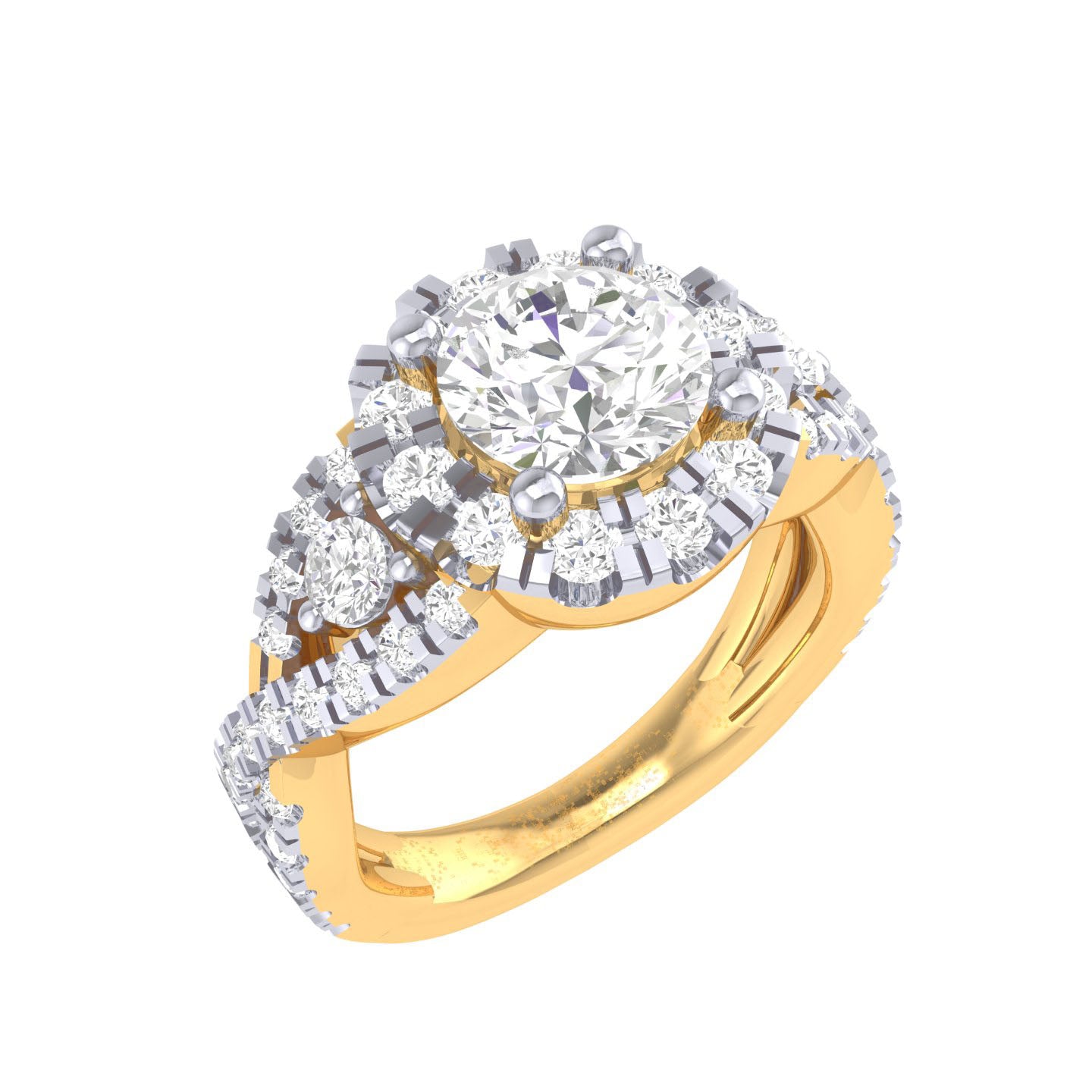 Yellow Gold Plated Sterling Silver Ring