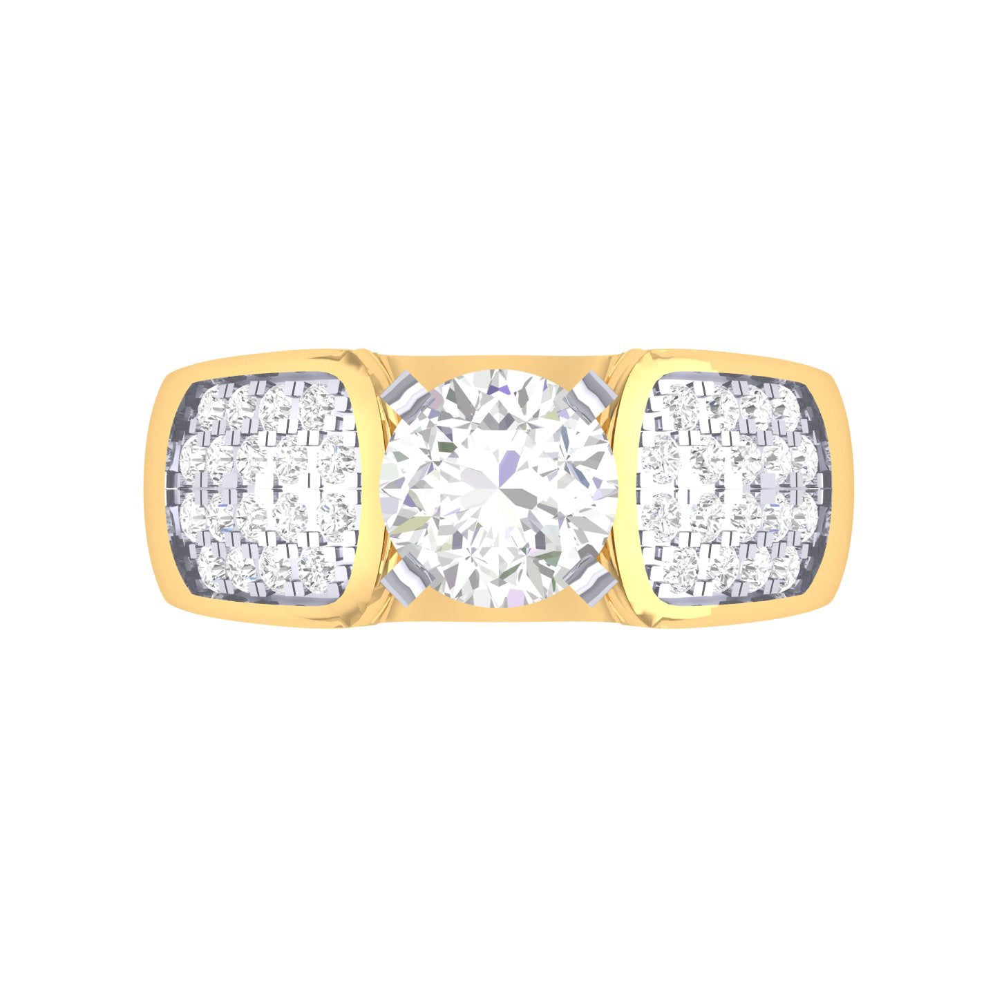 Yellow Gold Plated Sterling Silver Ring