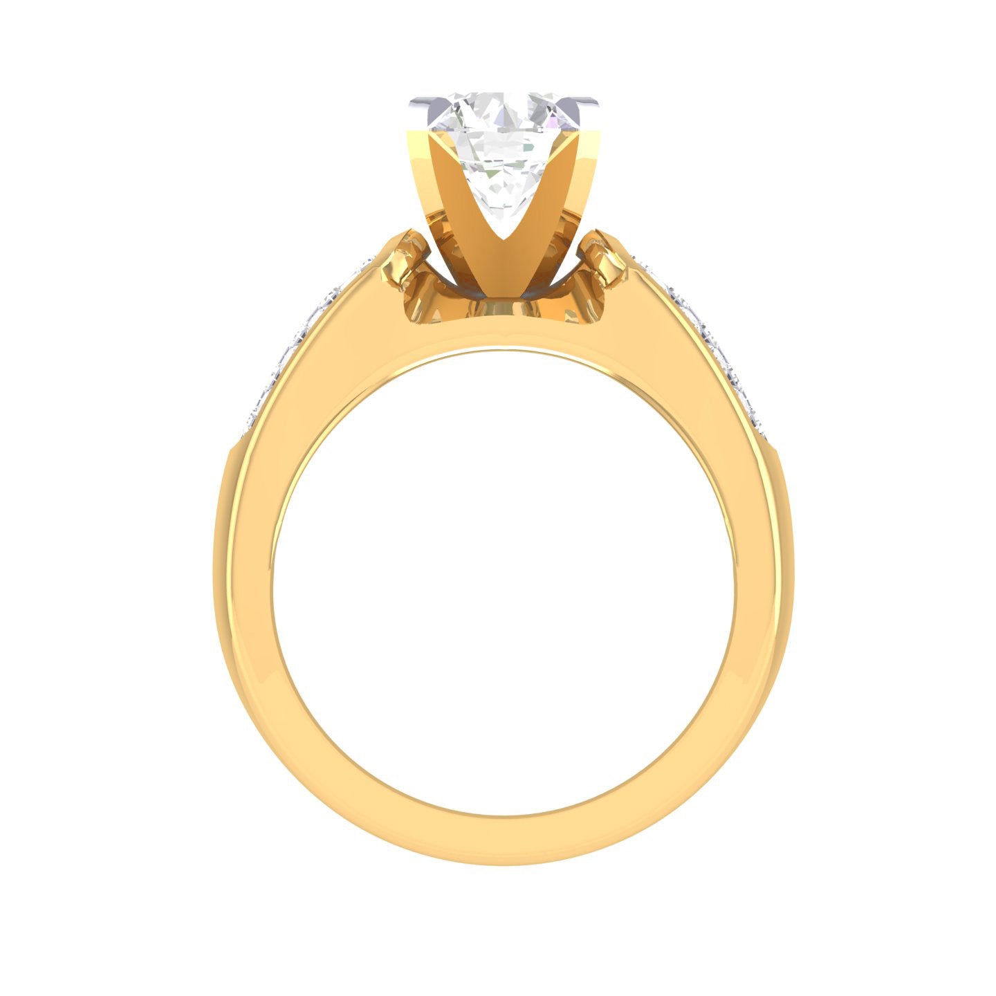 Yellow Gold Plated Sterling Silver Ring