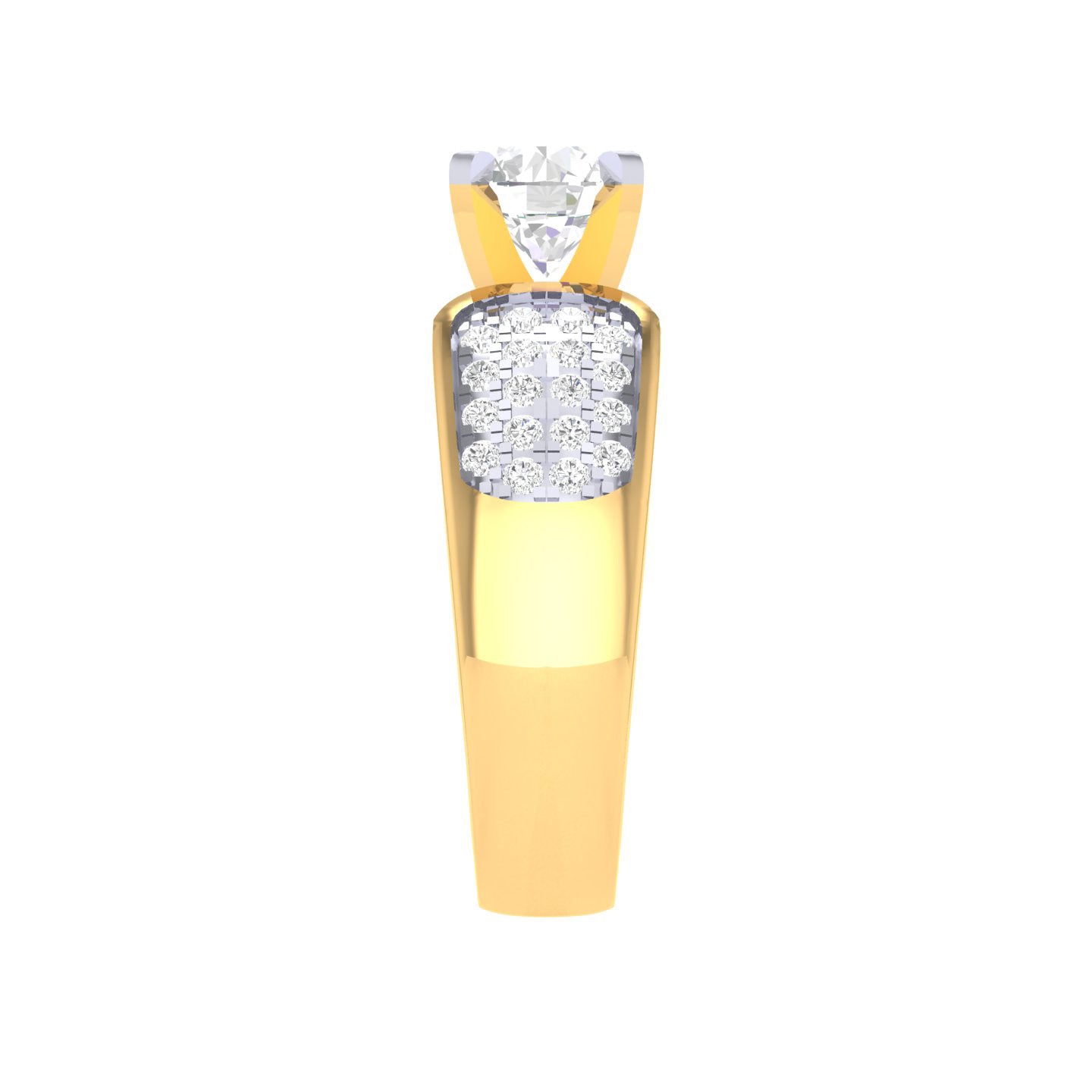 Yellow Gold Plated Sterling Silver Ring