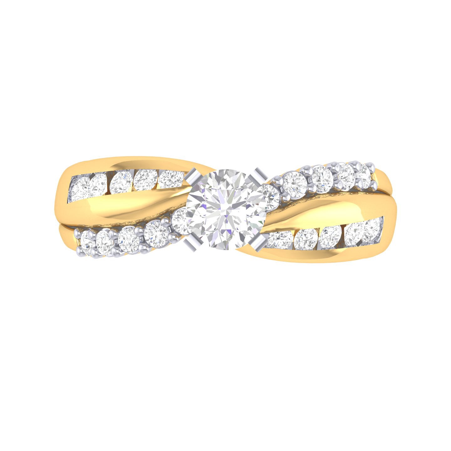 Yellow Gold Plated Sterling Silver Ring