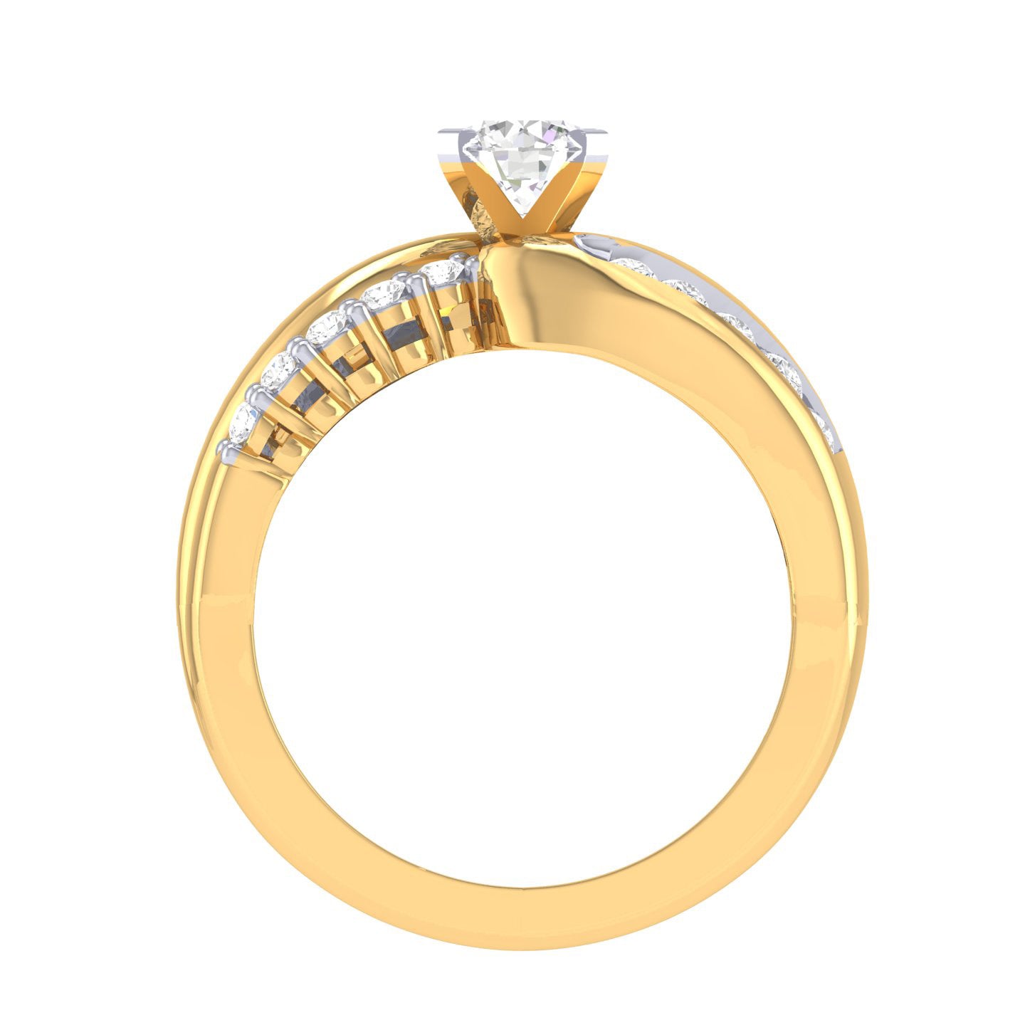 Yellow Gold Plated Sterling Silver Ring