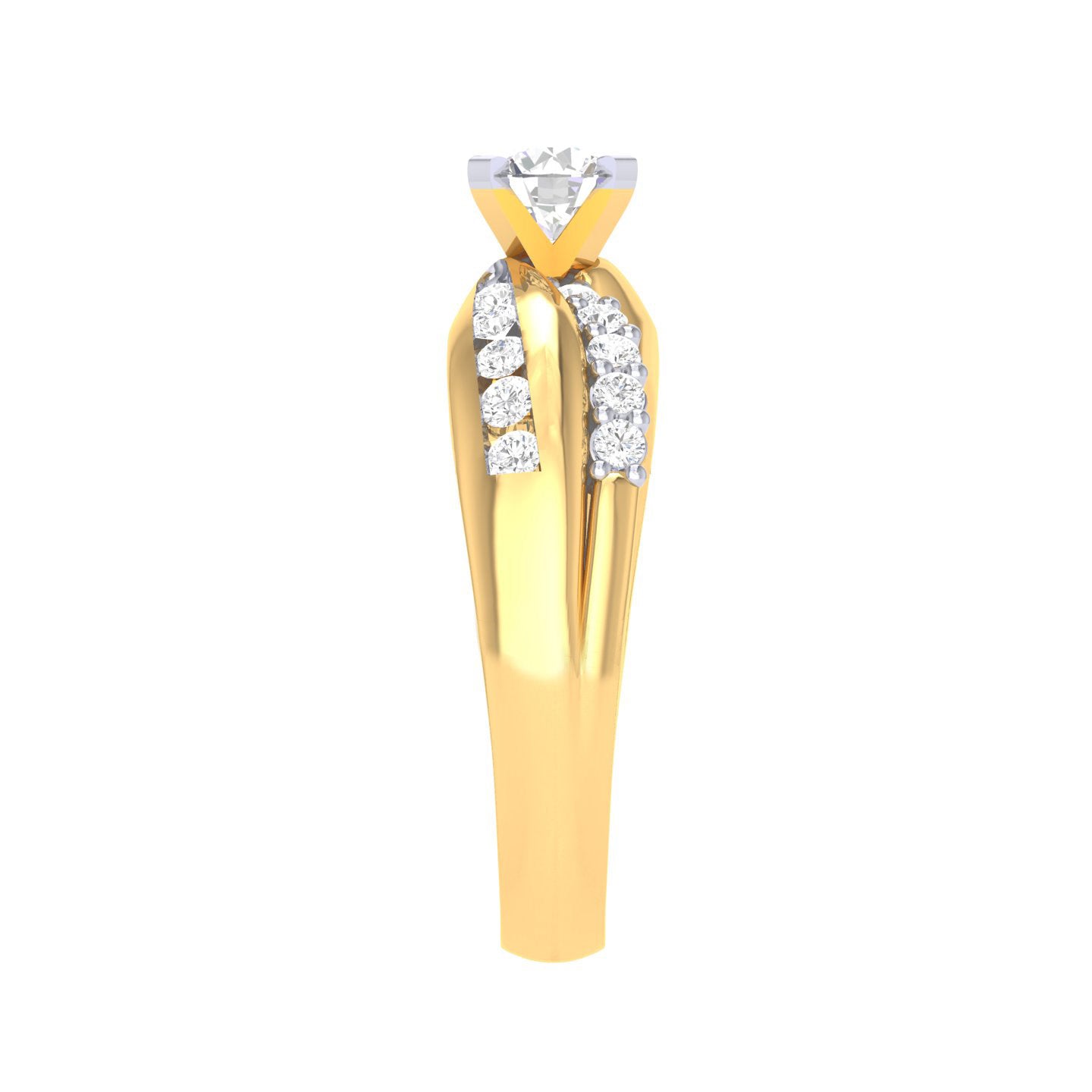 Yellow Gold Plated Sterling Silver Ring