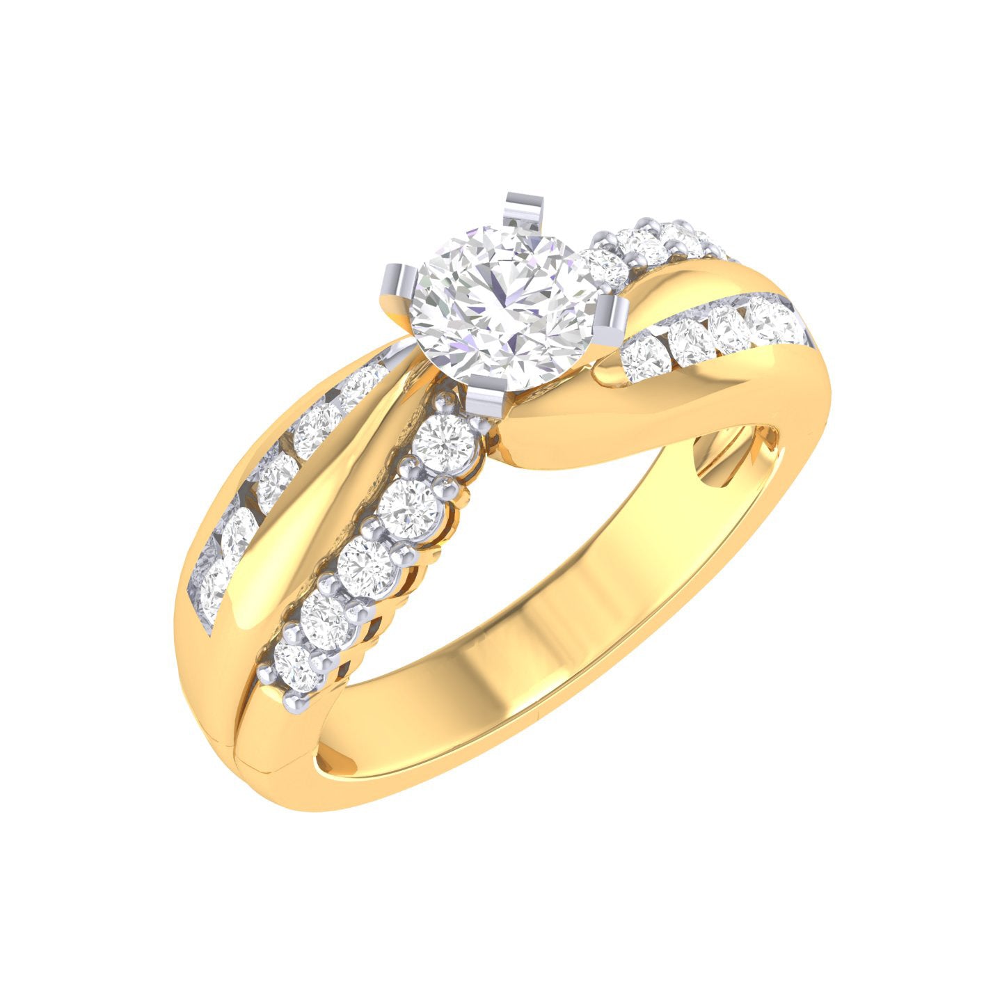 Yellow Gold Plated Sterling Silver Ring