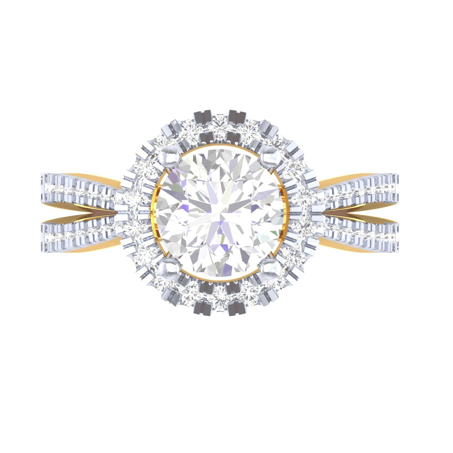 Yellow Gold Plated Sterling Silver Ring