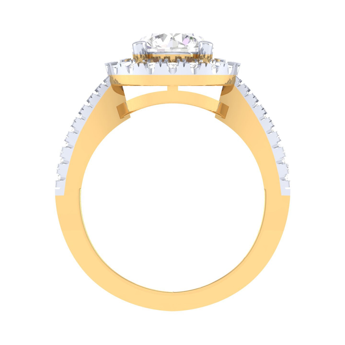 Yellow Gold Plated Sterling Silver Ring