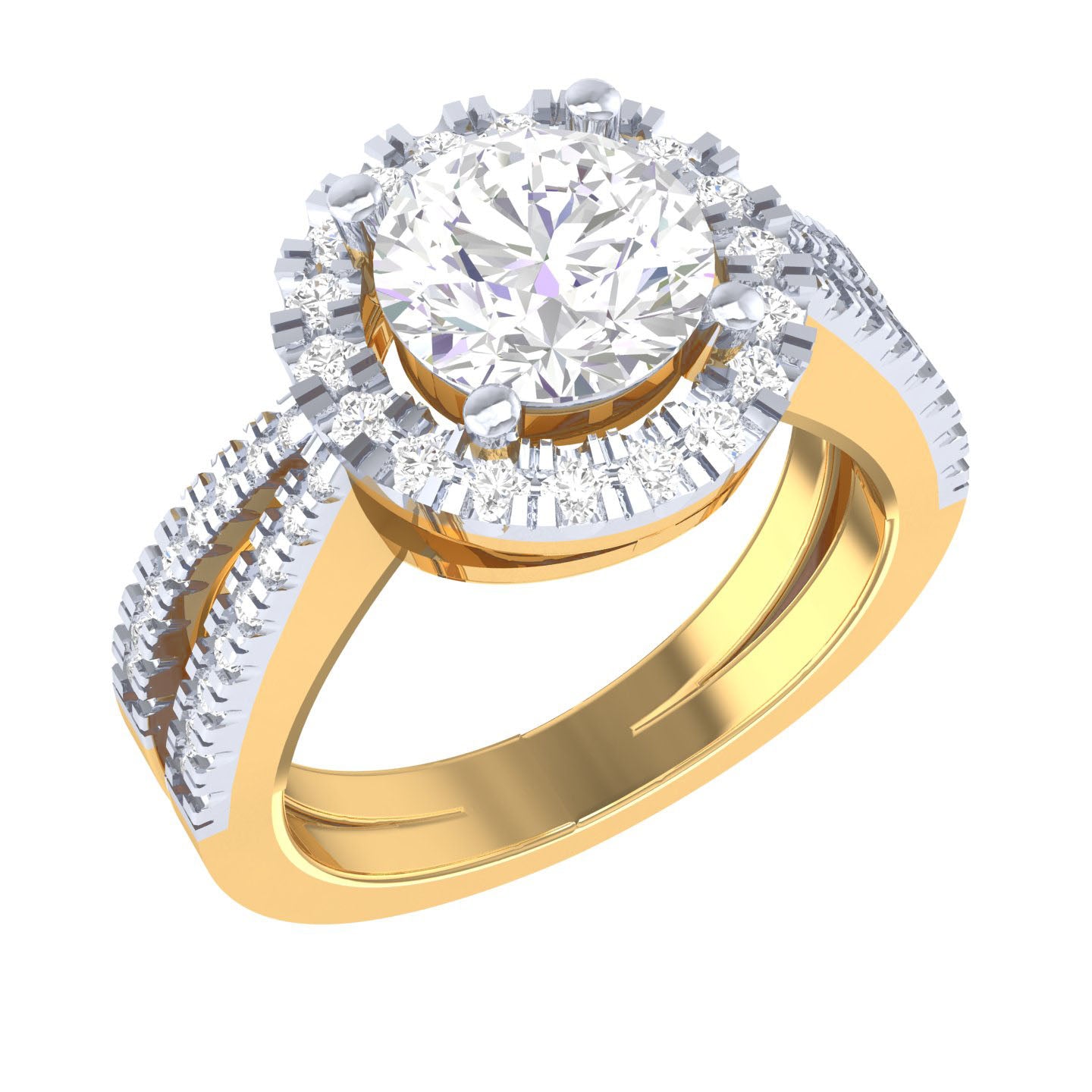 Yellow Gold Plated Sterling Silver Ring