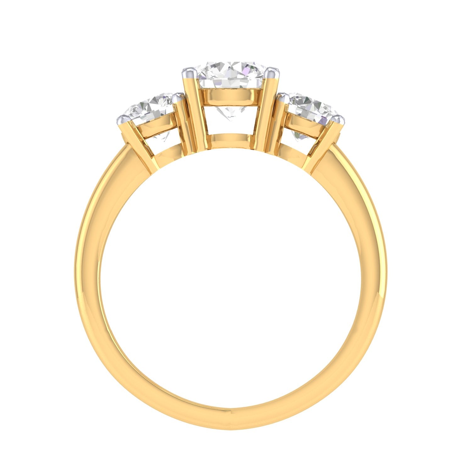 Yellow Gold Plated Sterling Silver Ring