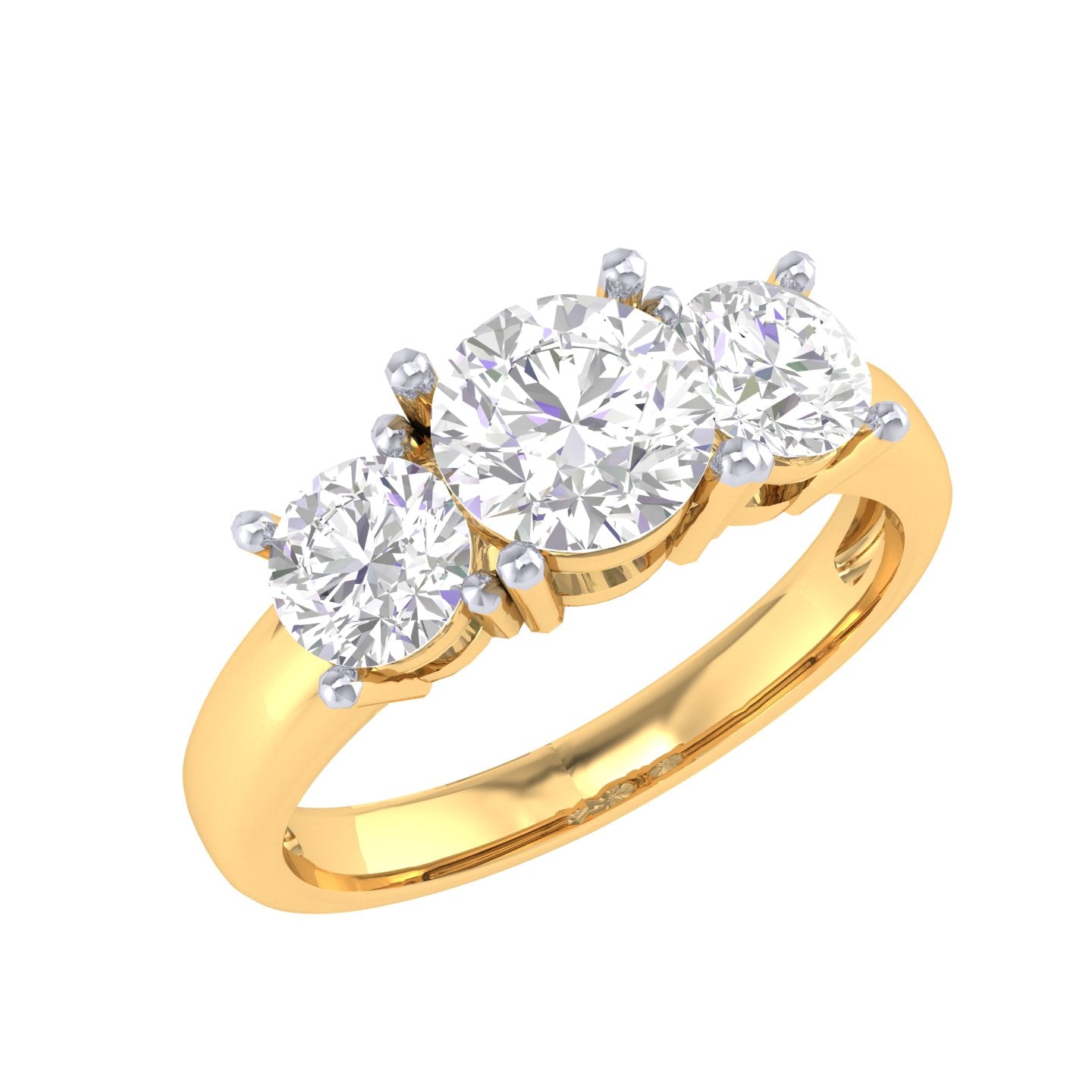Yellow Gold Plated Sterling Silver Ring
