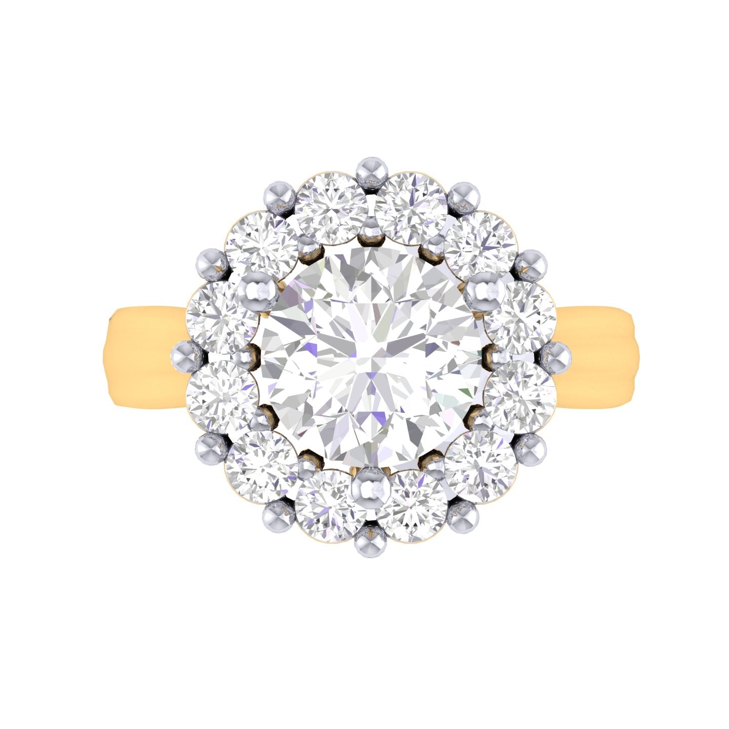 Yellow Gold Plated Sterling Silver Ring