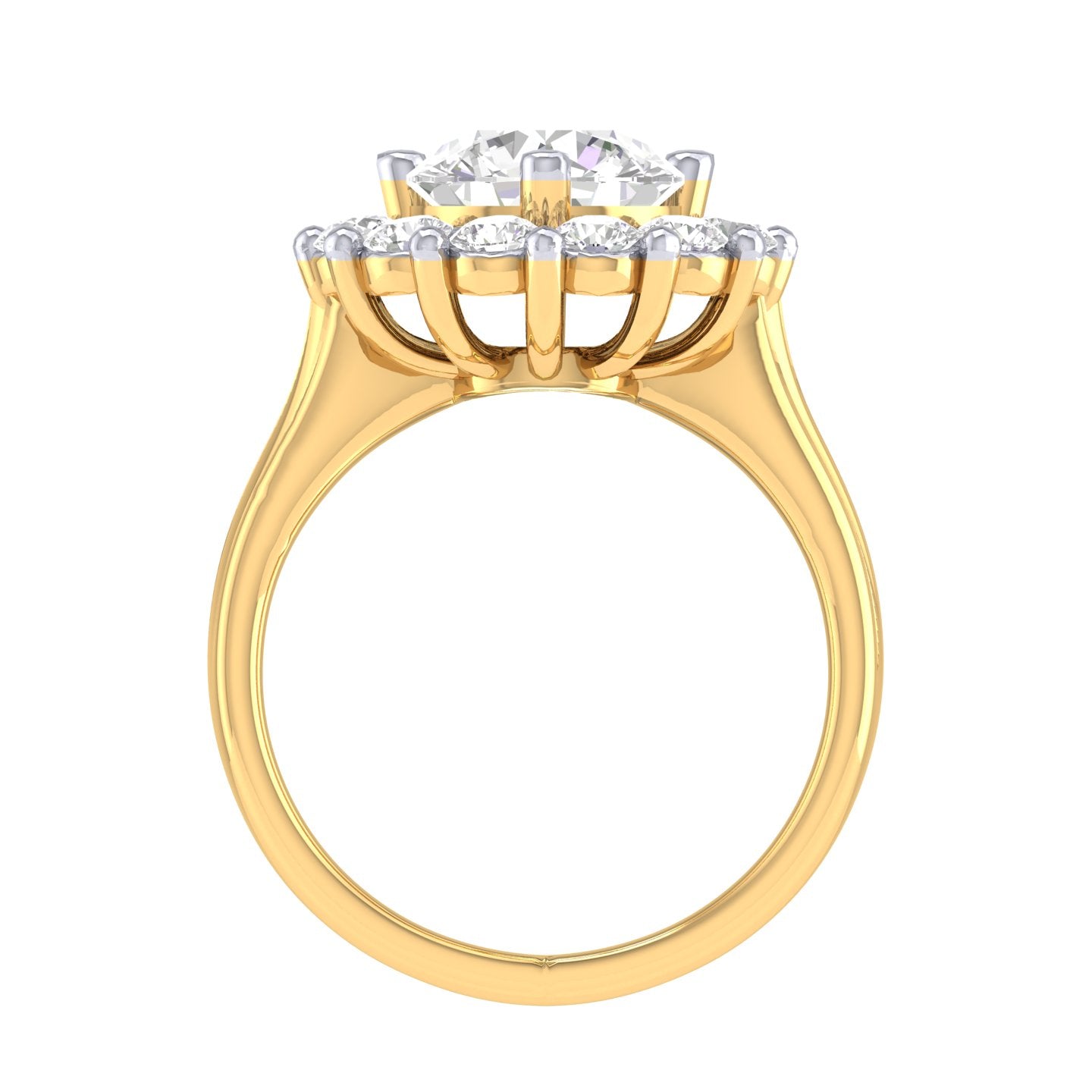 Yellow Gold Plated Sterling Silver Ring