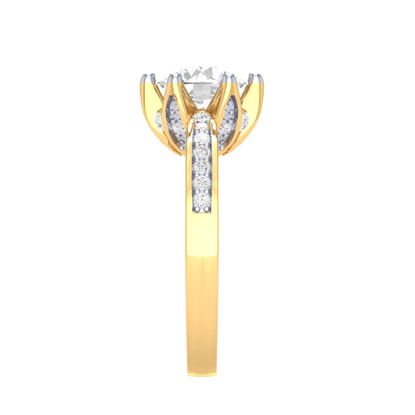Yellow Gold Plated Sterling Silver Ring