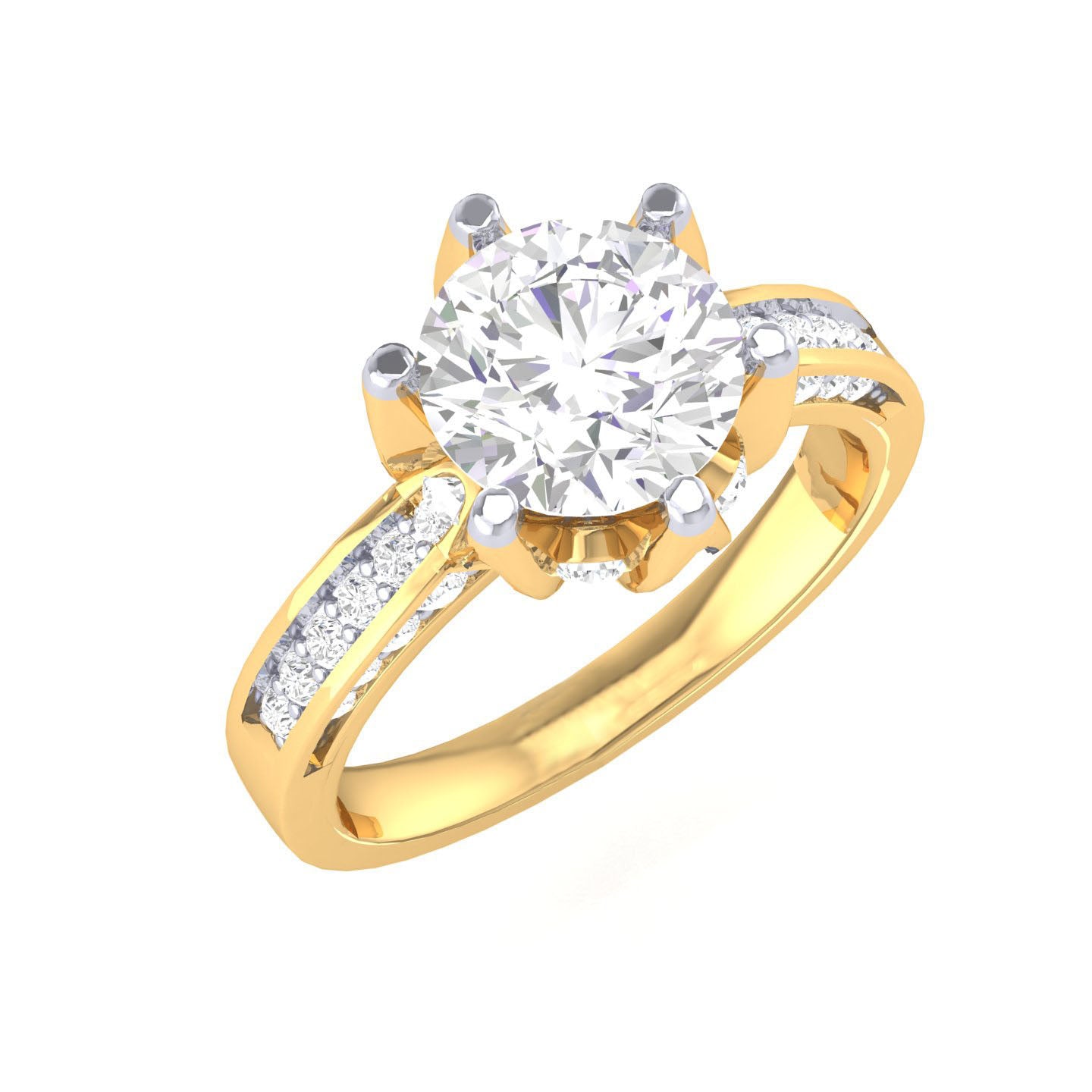 Yellow Gold Plated Sterling Silver Ring