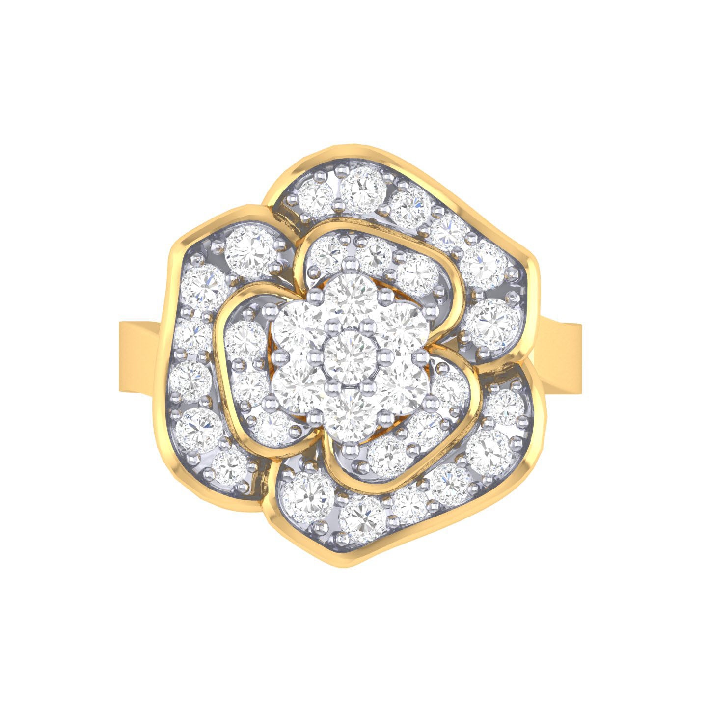 Yellow Gold Plated Sterling Silver Ring