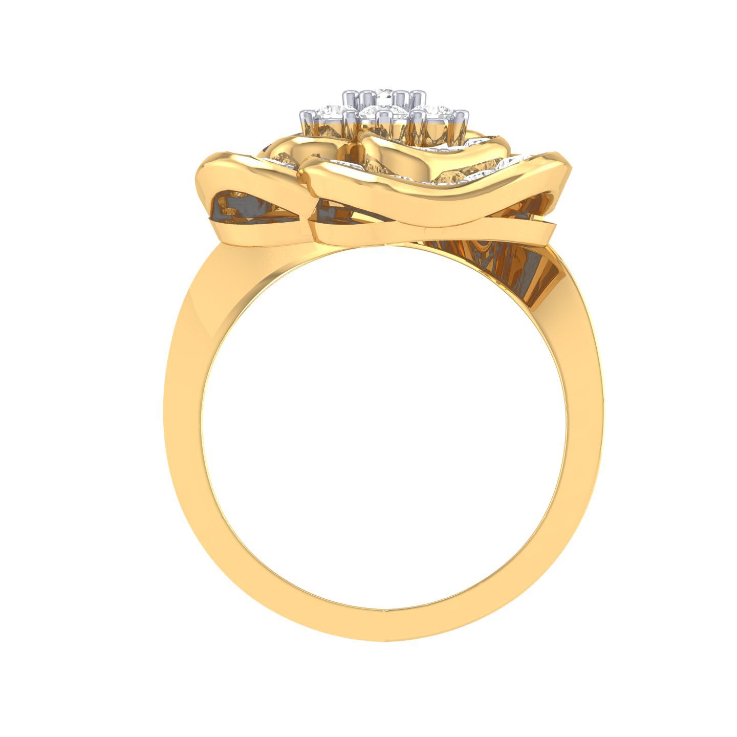 Yellow Gold Plated Sterling Silver Ring