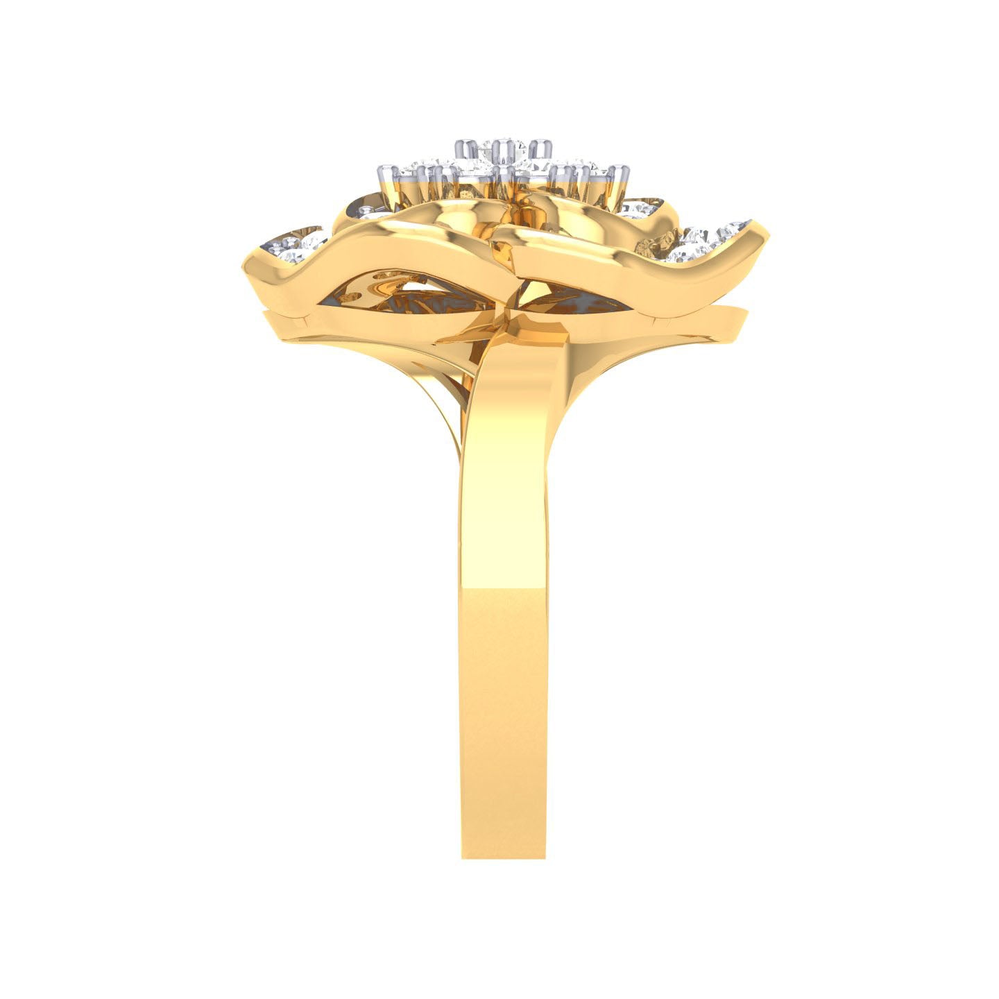 Yellow Gold Plated Sterling Silver Ring