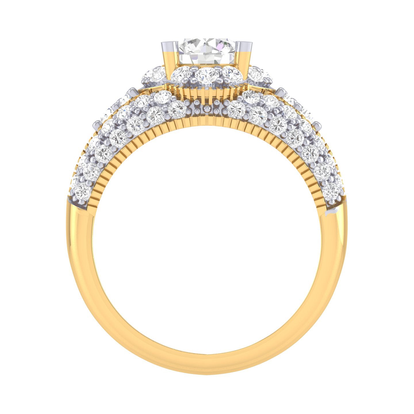 Yellow Gold Plated Sterling Silver Ring