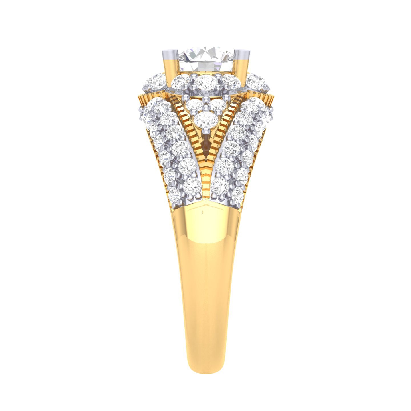 Yellow Gold Plated Sterling Silver Ring