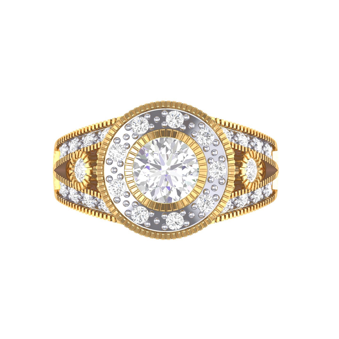Yellow Gold Plated Sterling Silver Ring